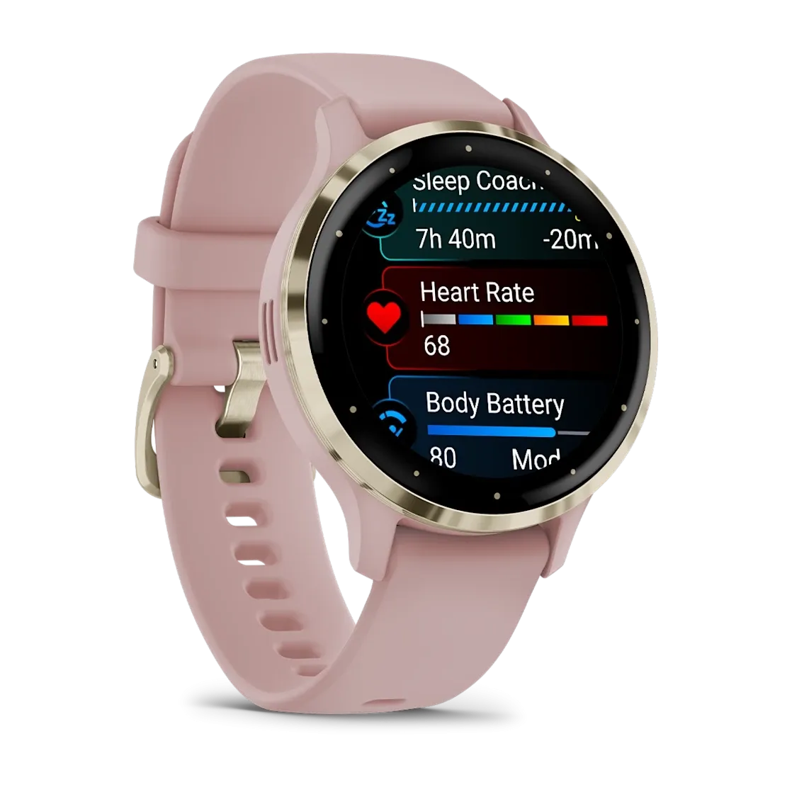 * Venu 3S Soft Gold Stainless Steel Bezel With Dust Ros