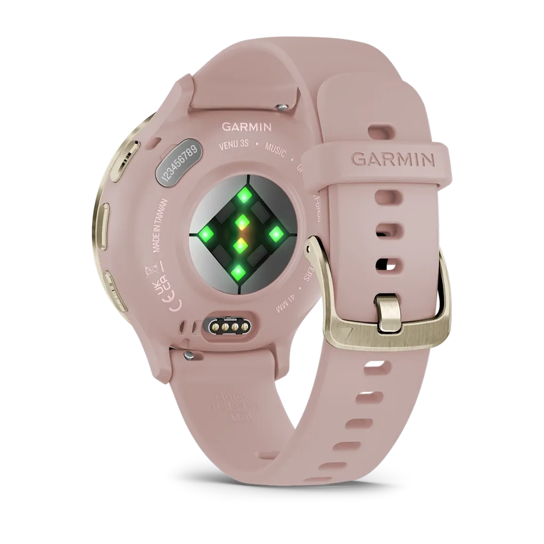 * Venu 3S Soft Gold Stainless Steel Bezel With Dust Ros