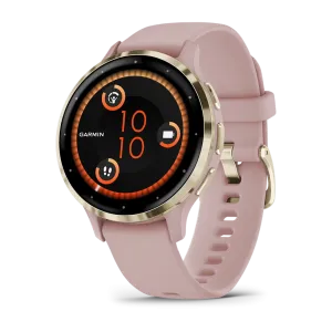 * Venu 3S Soft Gold Stainless Steel Bezel With Dust Ros