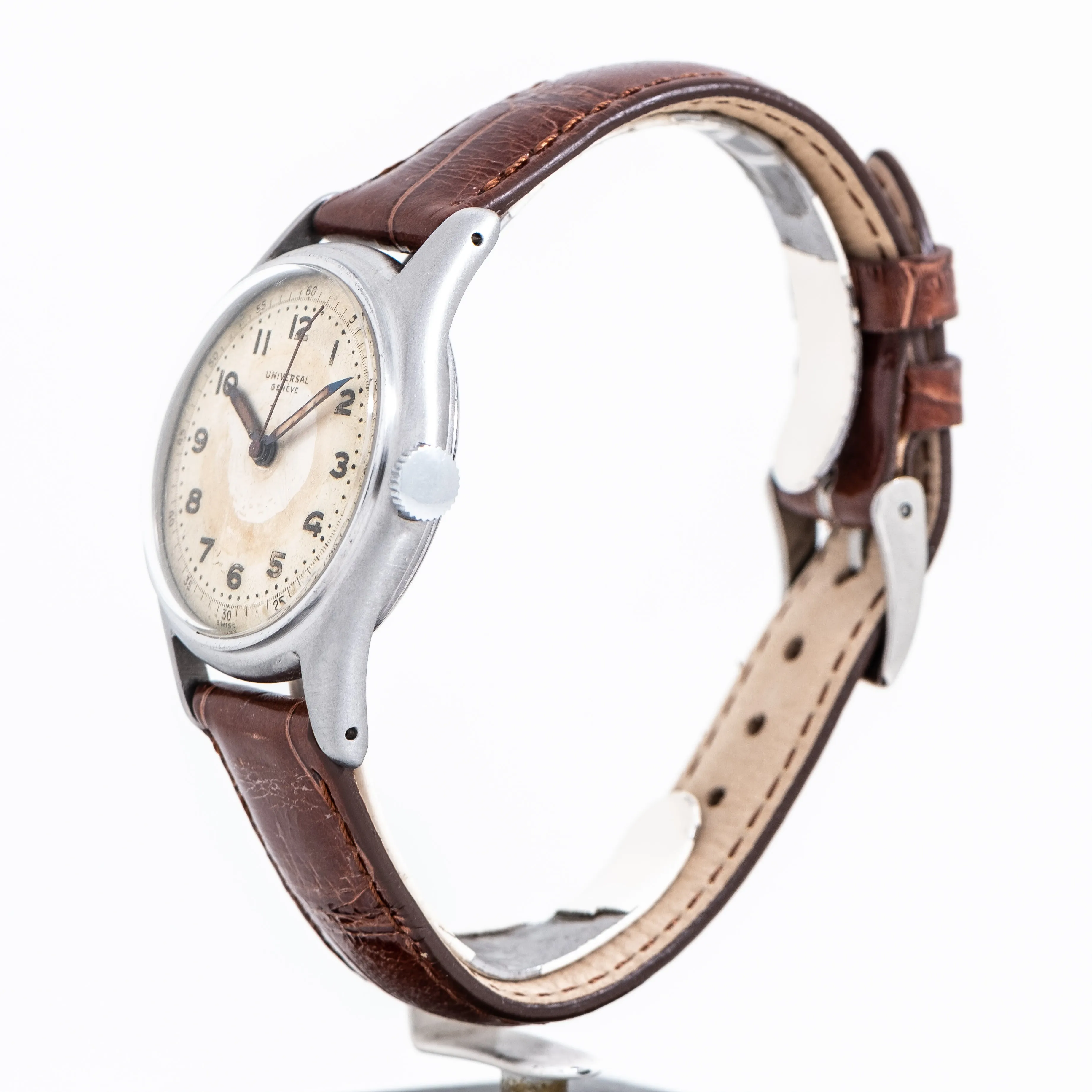 1945 Vintage Universal Geneve Ref. 20724 WWII Era Military Enversteel Watch ( #14182)