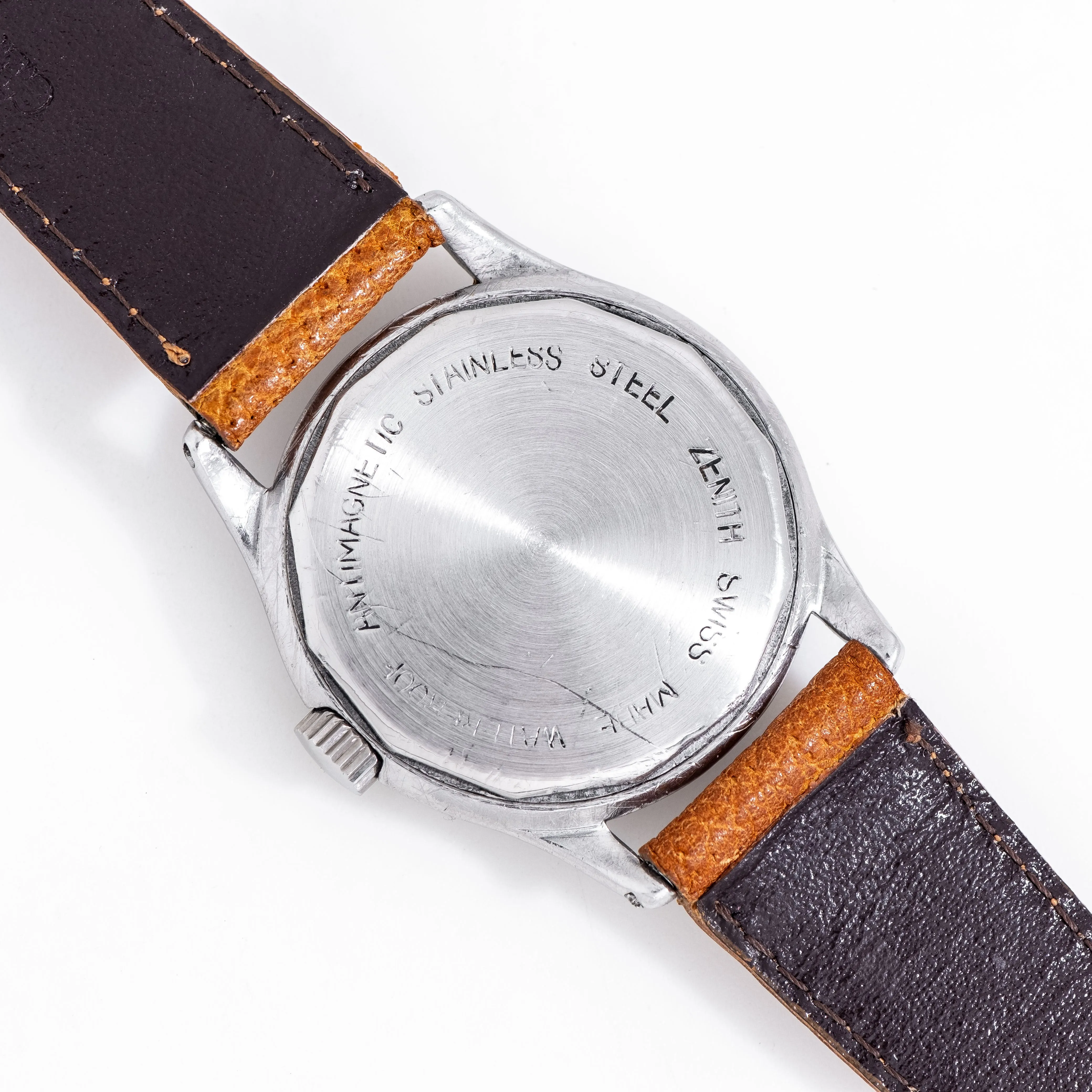 1950's Vintage Zenith Military-Style Watch in Stainless Steel (# 14823)
