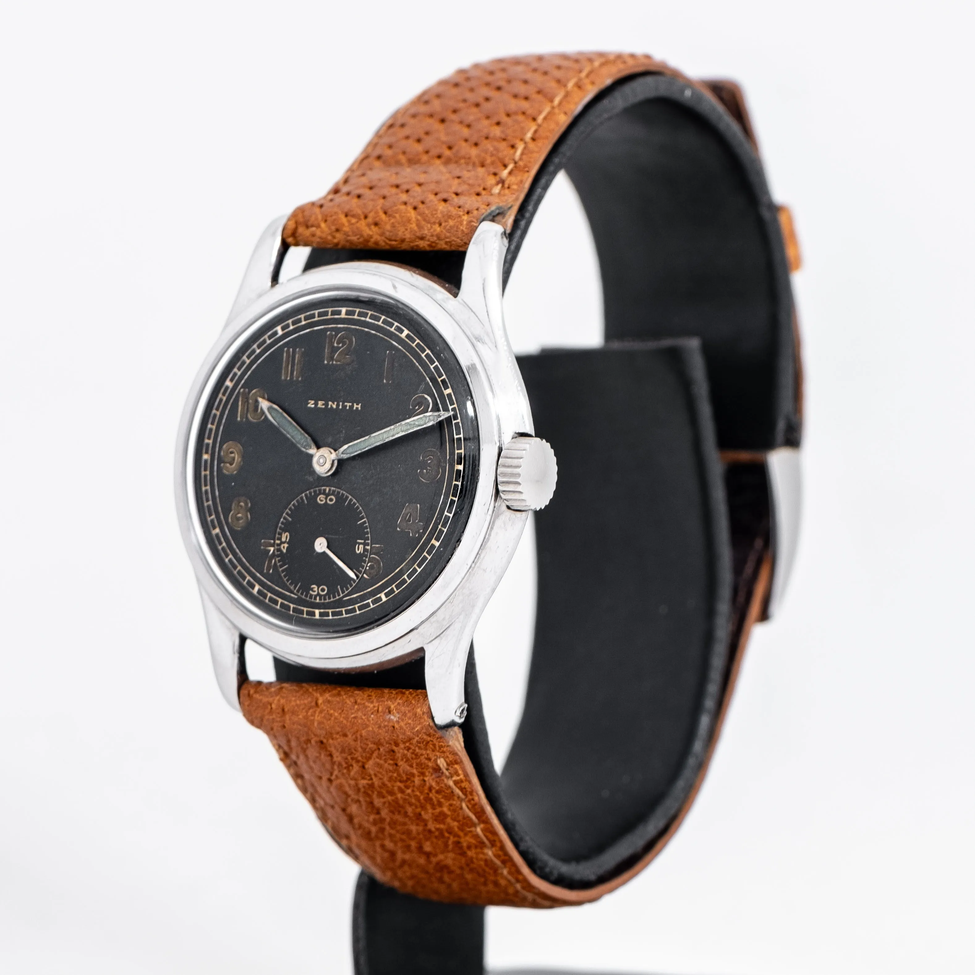 1950's Vintage Zenith Military-Style Watch in Stainless Steel (# 14823)
