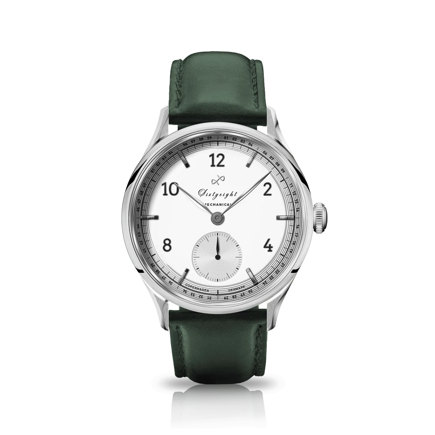 1968 Mechanical (Hand-Wound), Steel / White