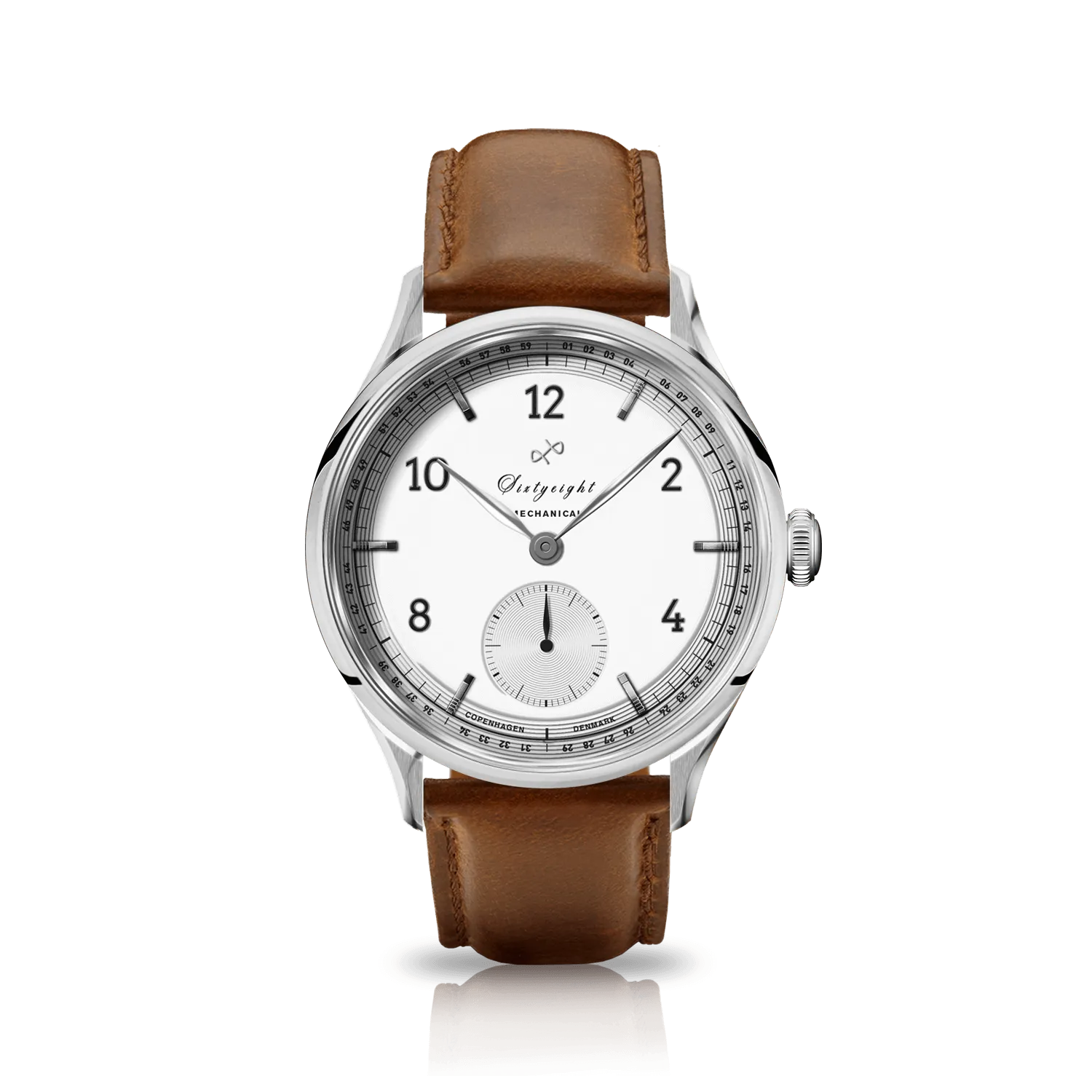 1968 Mechanical (Hand-Wound), Steel / White