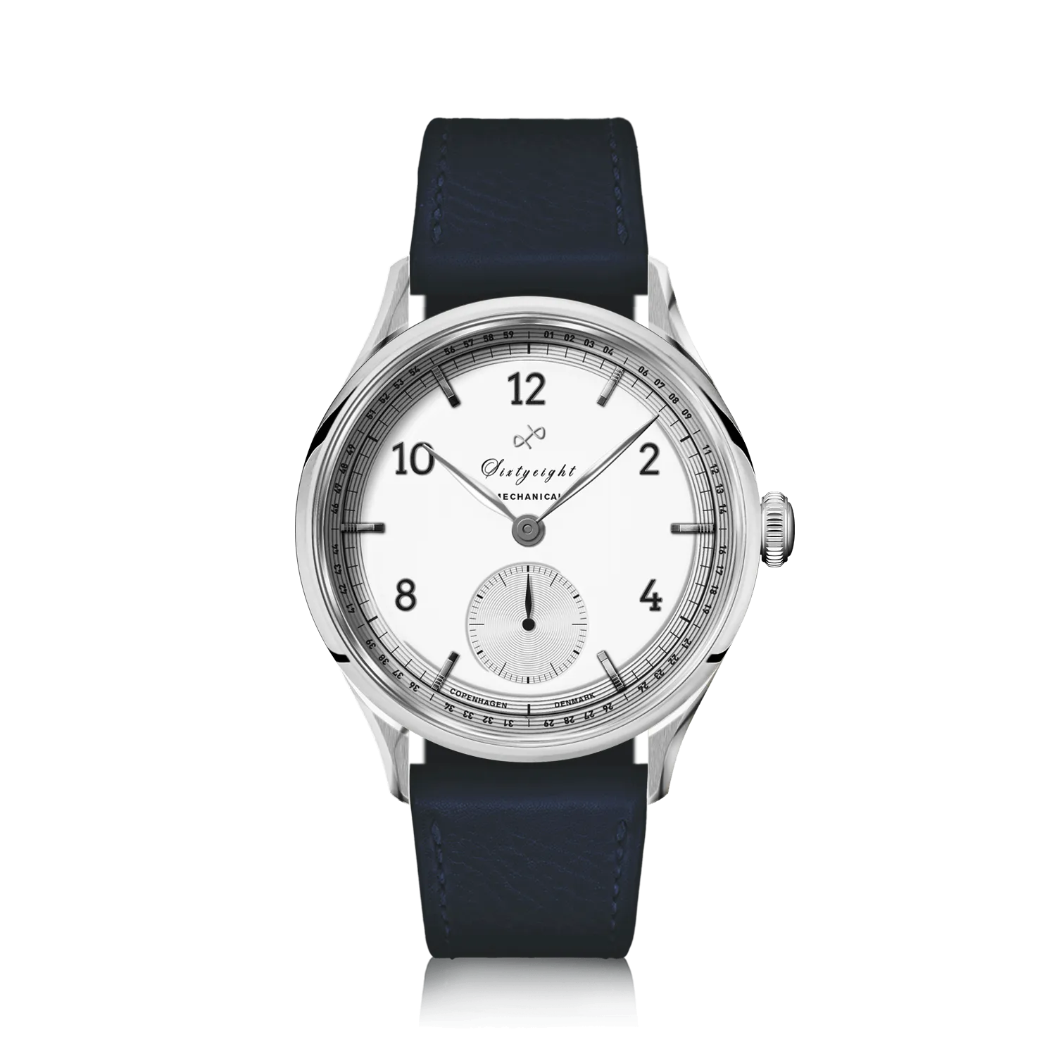 1968 Mechanical (Hand-Wound), Steel / White