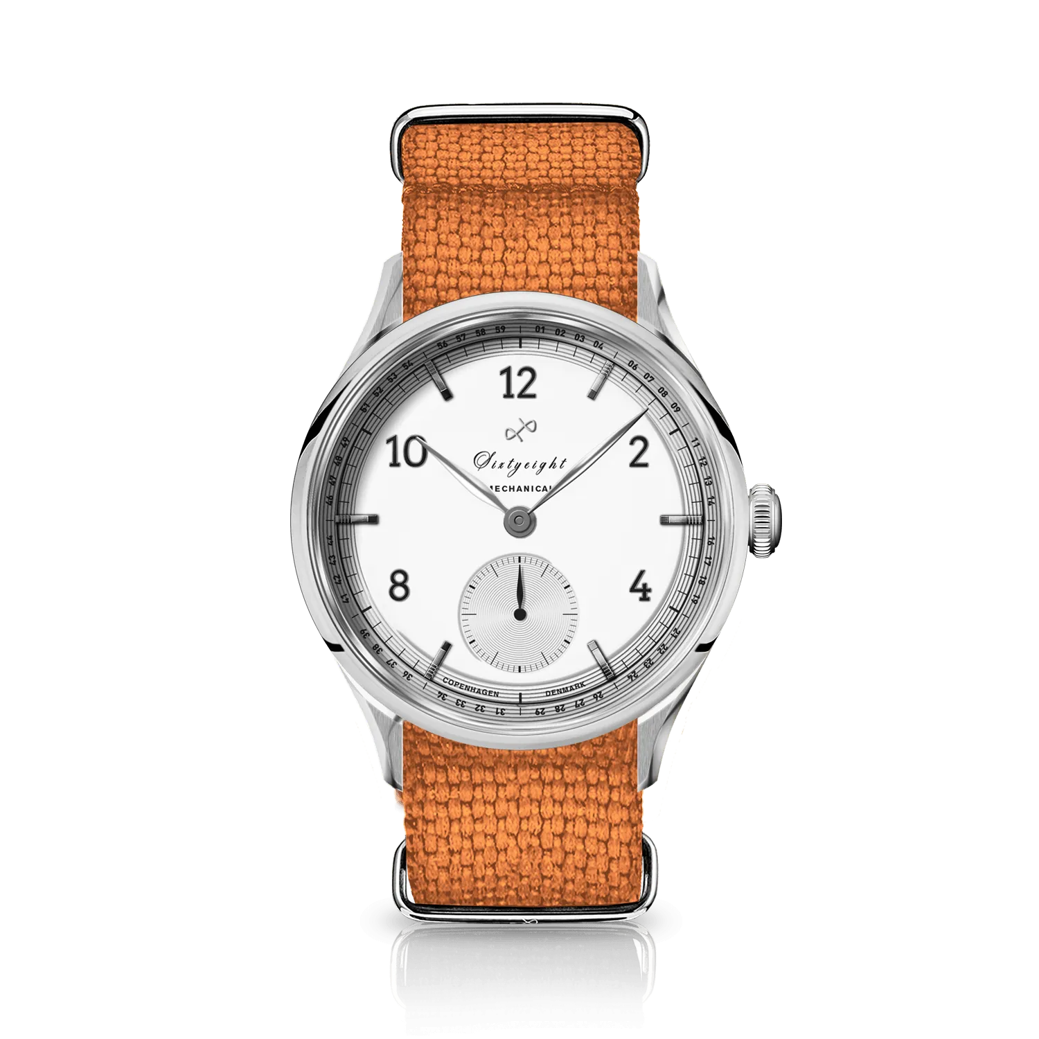 1968 Mechanical (Hand-Wound), Steel / White