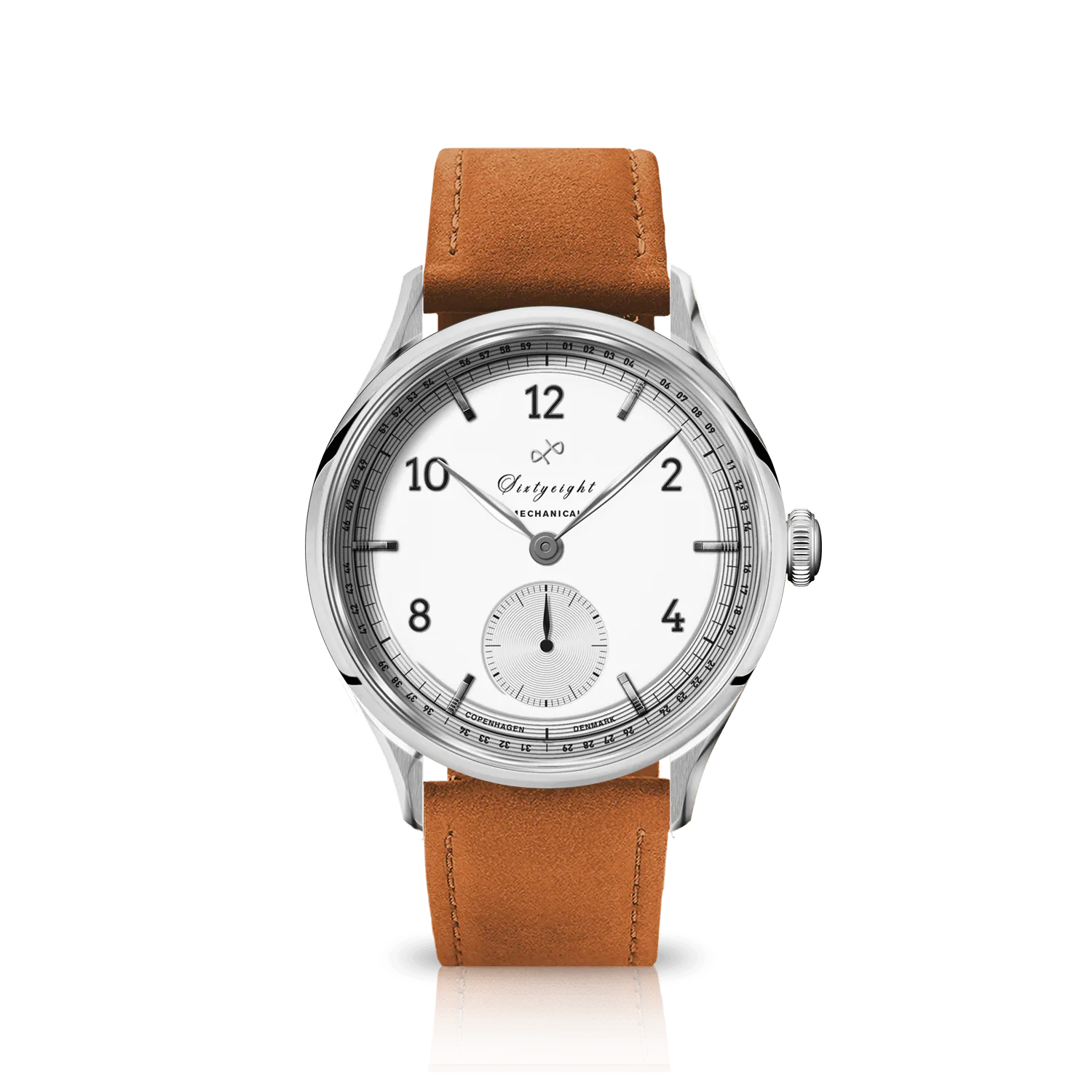 1968 Mechanical (Hand-Wound), Steel / White