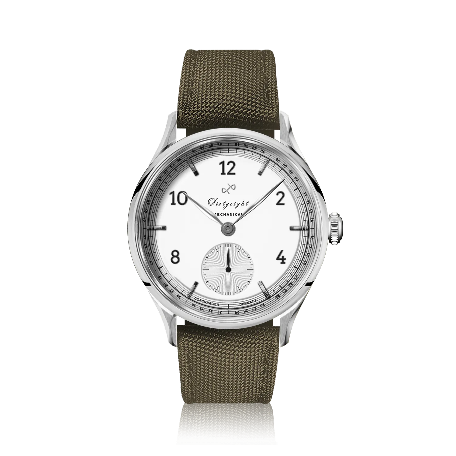 1968 Mechanical (Hand-Wound), Steel / White