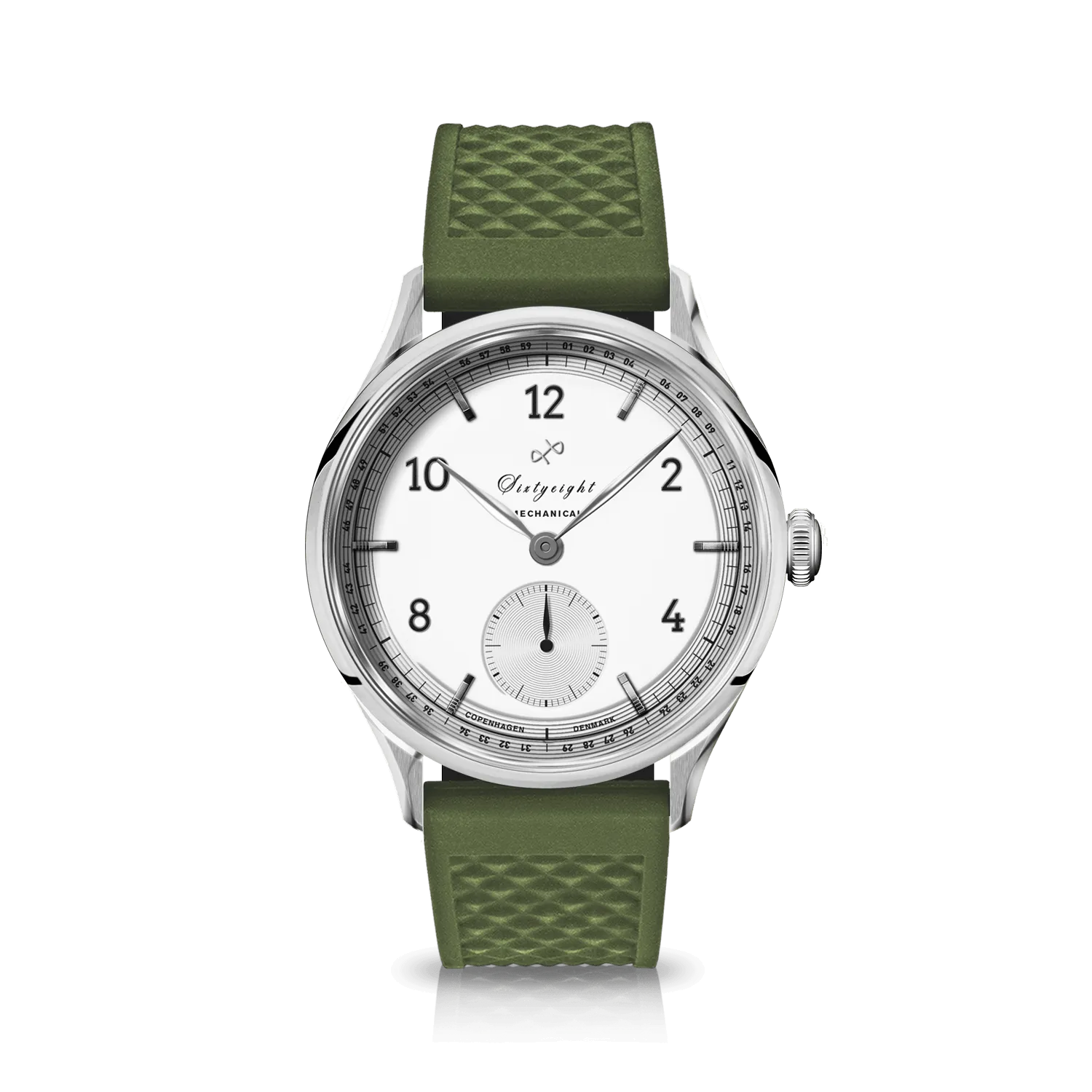 1968 Mechanical (Hand-Wound), Steel / White
