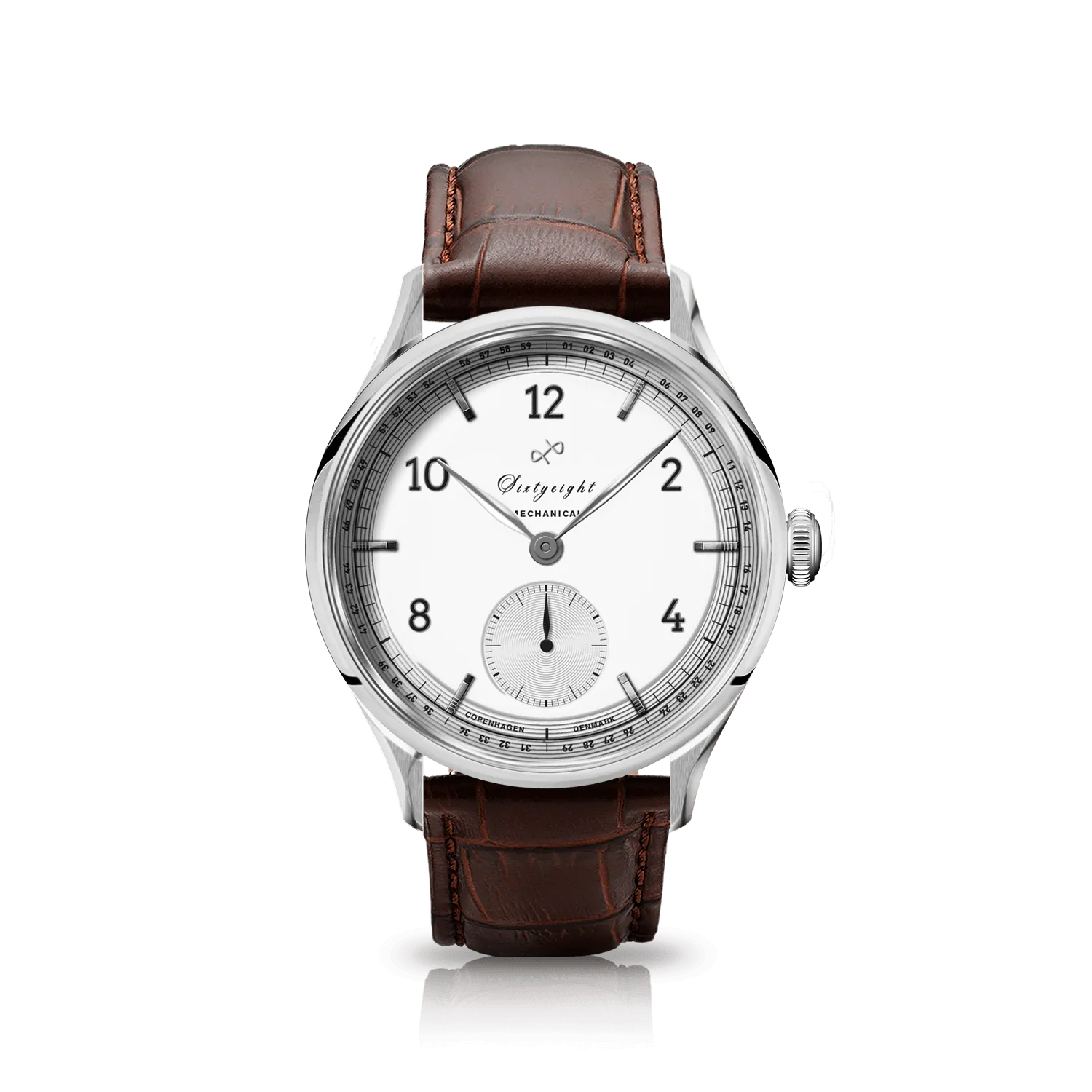 1968 Mechanical (Hand-Wound), Steel / White