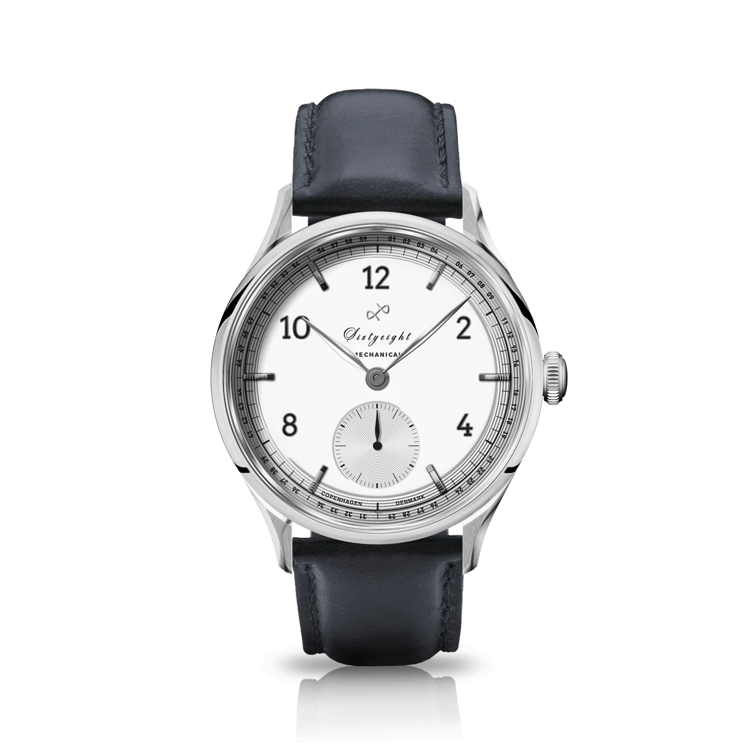 1968 Mechanical (Hand-Wound), Steel / White