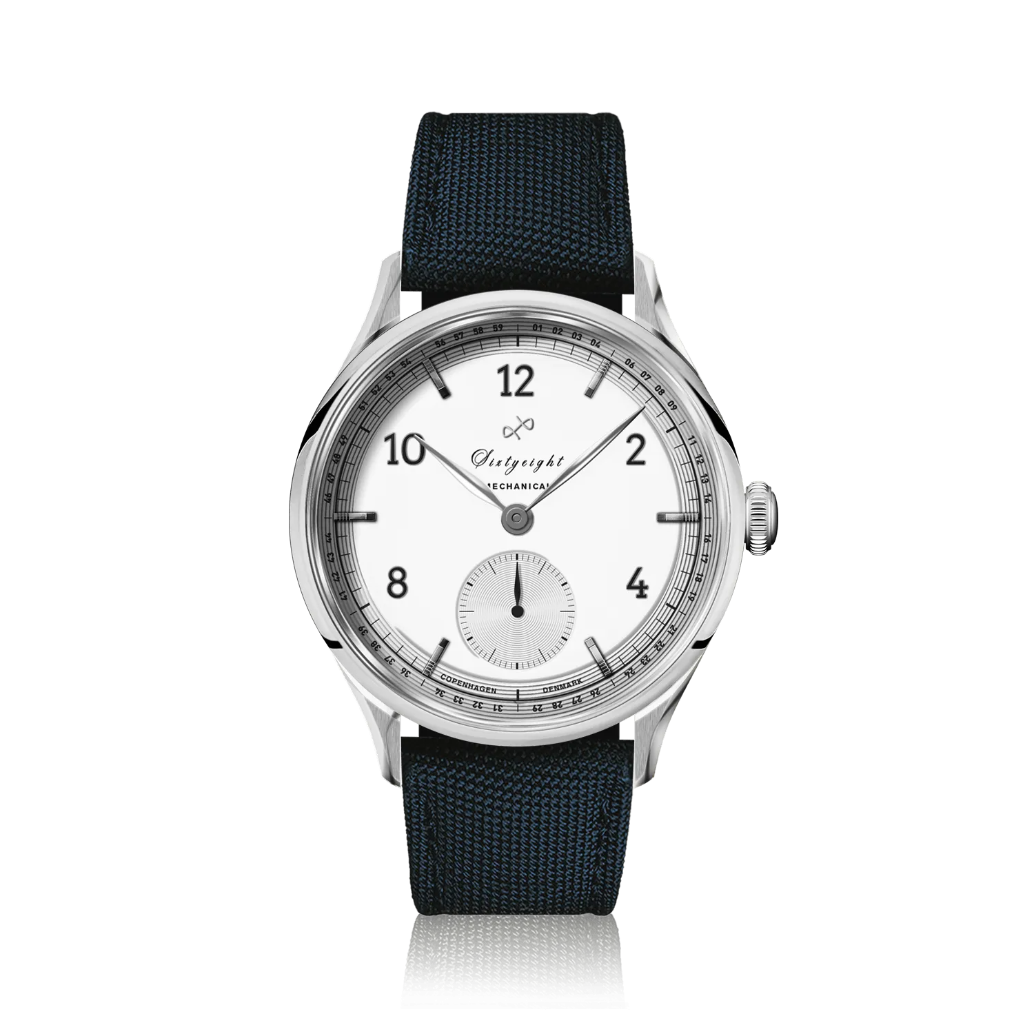 1968 Mechanical (Hand-Wound), Steel / White