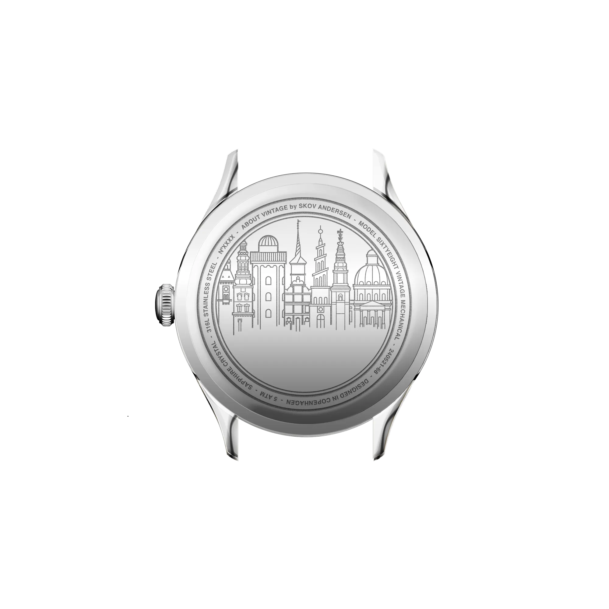 1968 Mechanical (Hand-Wound), Steel / White