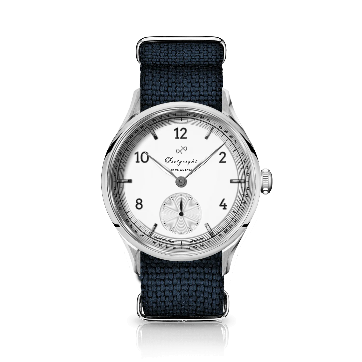 1968 Mechanical (Hand-Wound), Steel / White