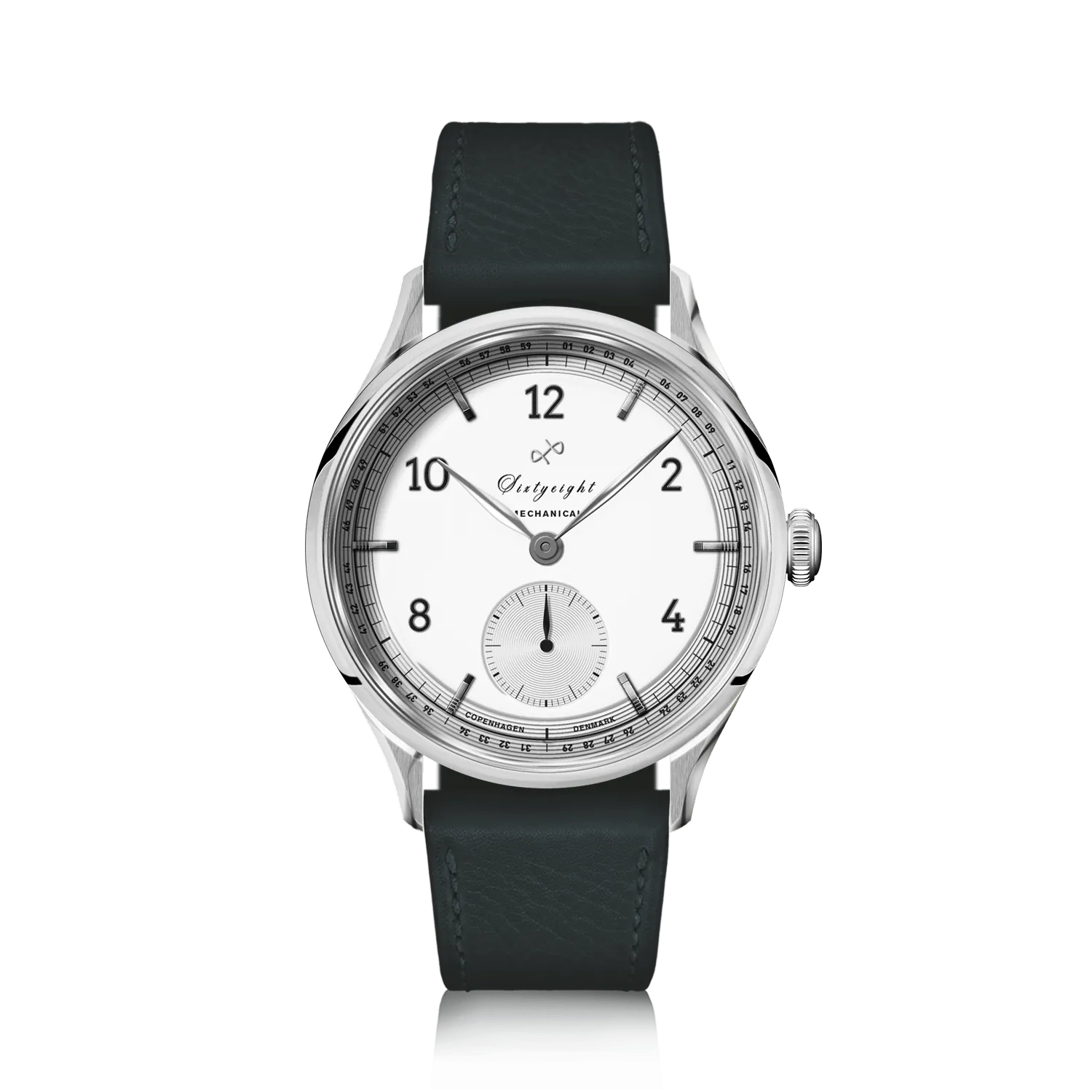 1968 Mechanical (Hand-Wound), Steel / White