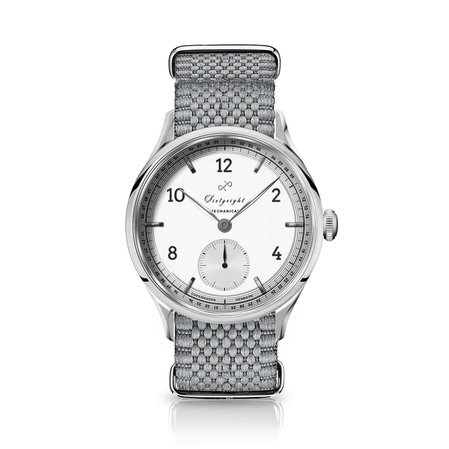 1968 Mechanical (Hand-Wound), Steel / White