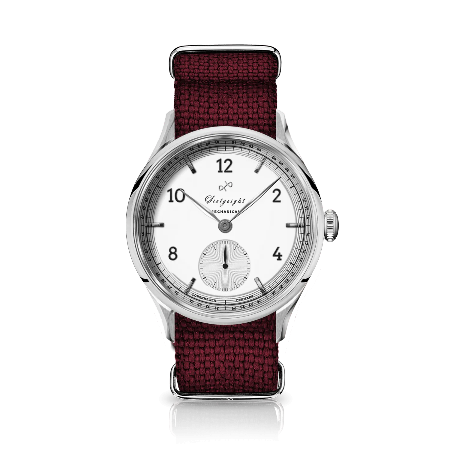 1968 Mechanical (Hand-Wound), Steel / White