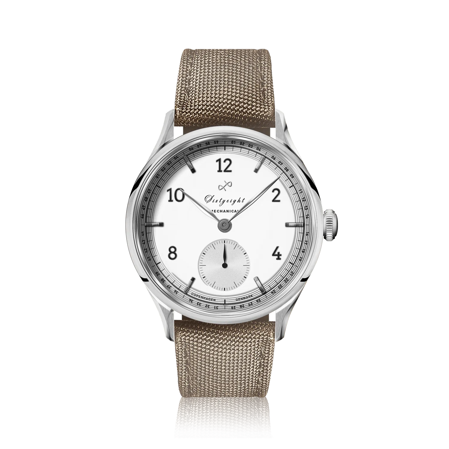 1968 Mechanical (Hand-Wound), Steel / White