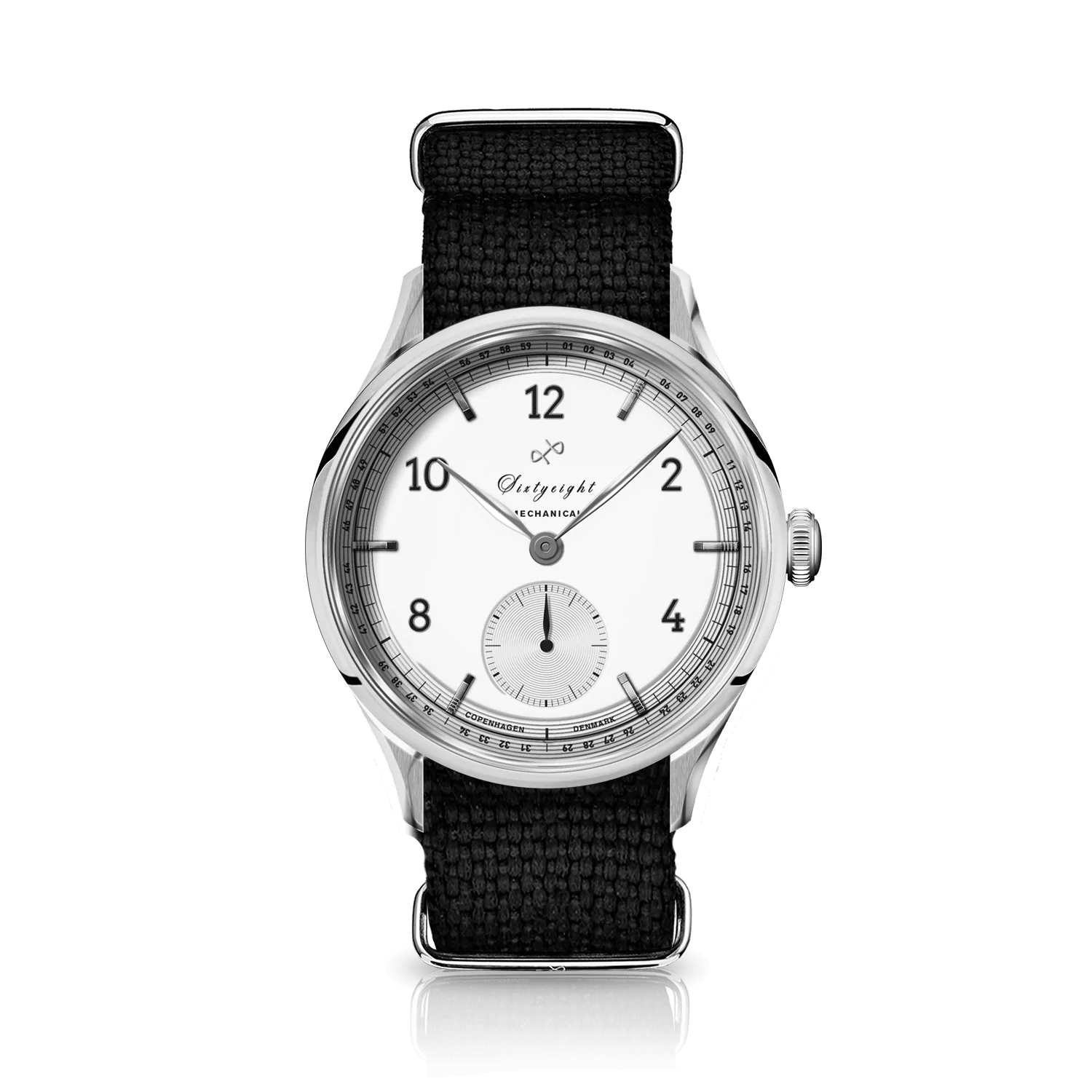 1968 Mechanical (Hand-Wound), Steel / White
