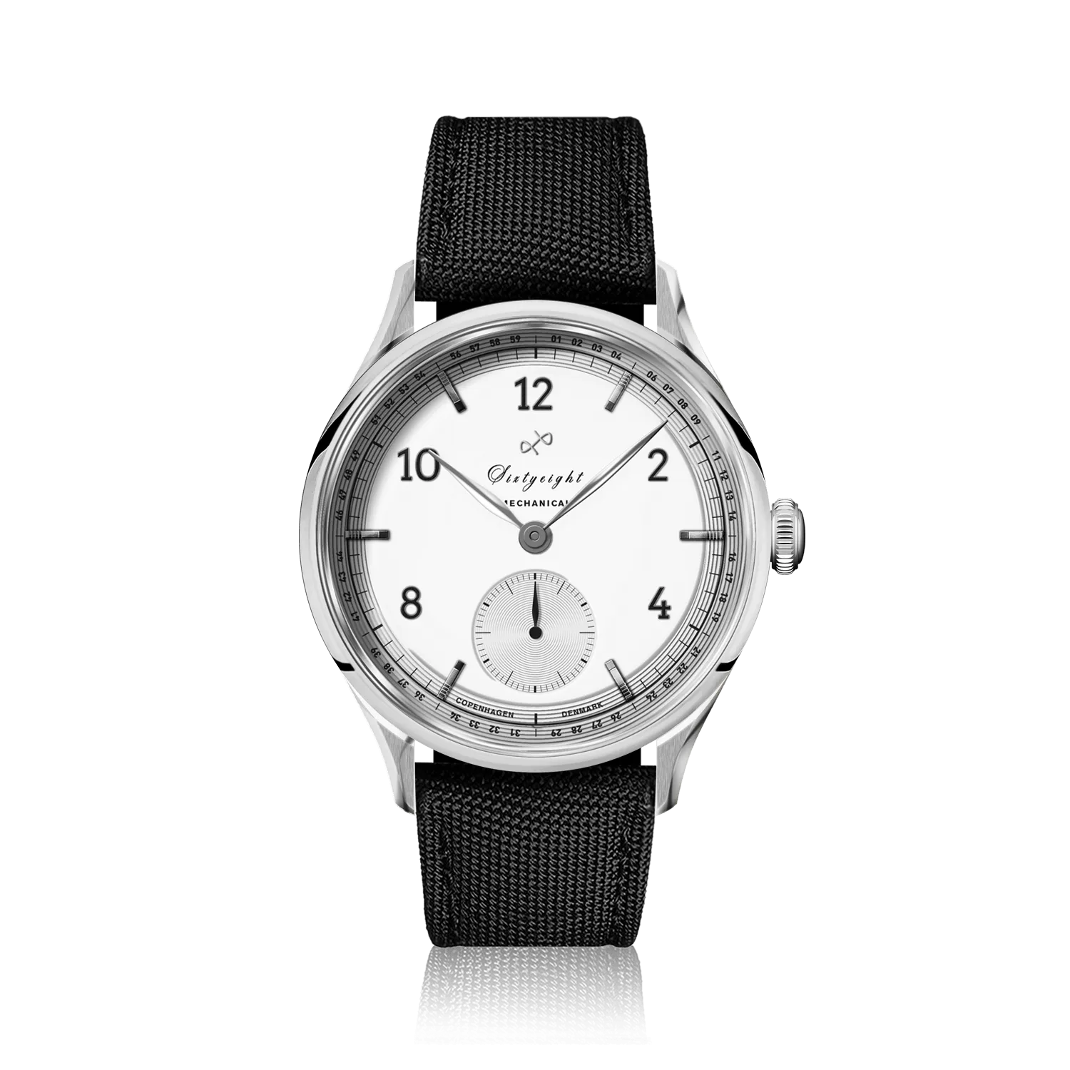 1968 Mechanical (Hand-Wound), Steel / White