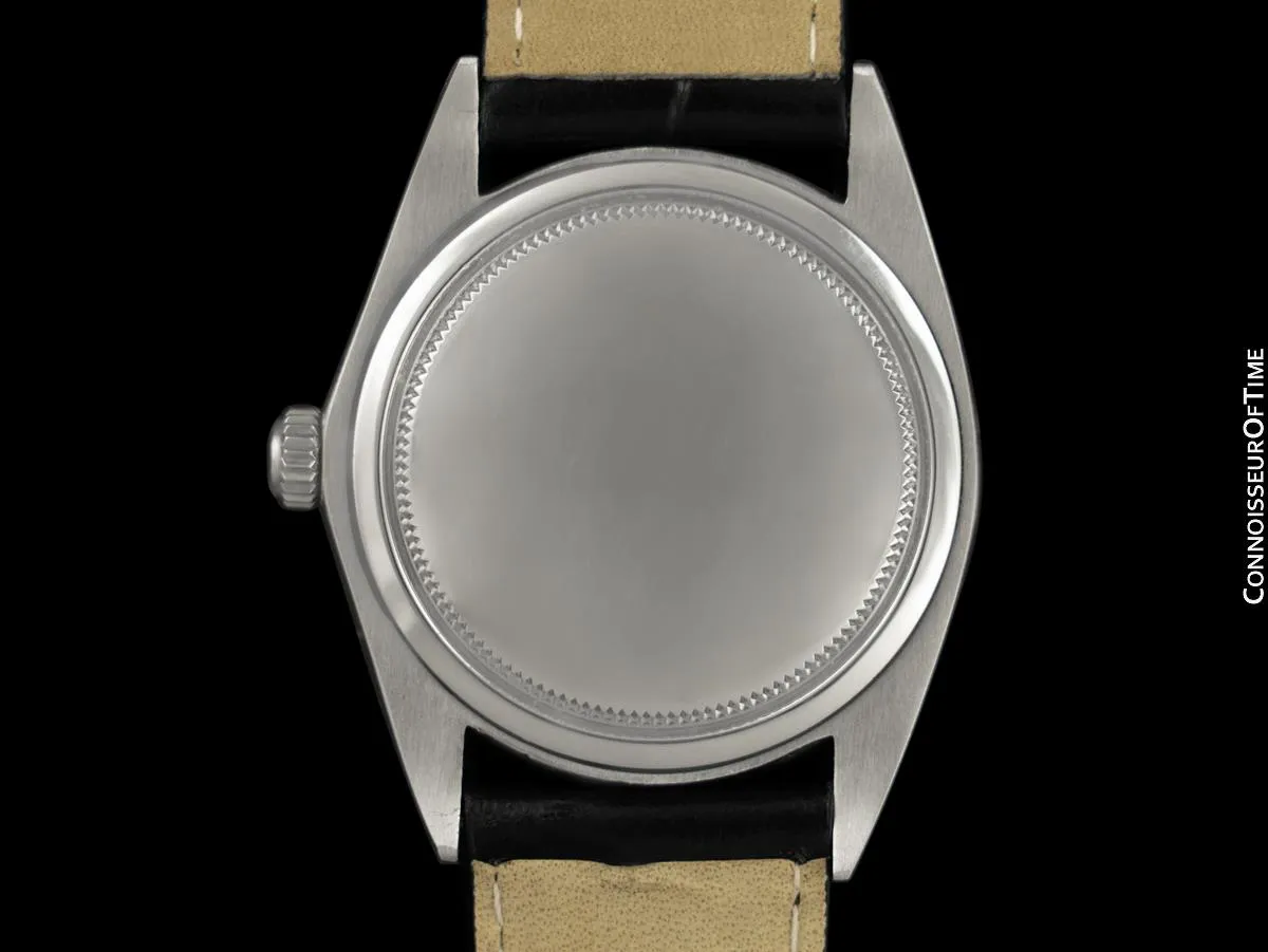 1970 Rolex Oysterdate Vintage Mens Mickey Mouse Dial Watch with Date - Stainless Steel