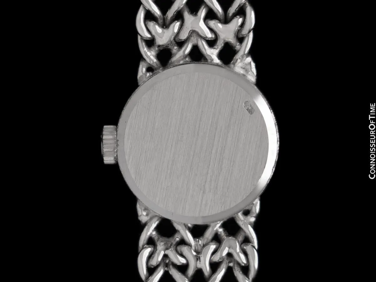 1971 Omega Vintage Ladies 18K White Gold Bracelet Watch - New Old Stock with Papers & Boxes