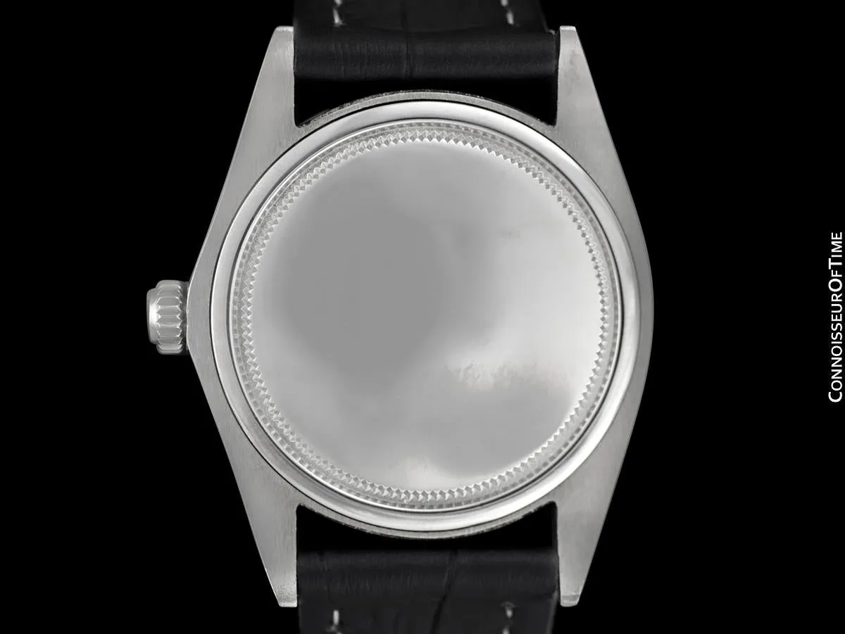 1971 Rolex Oysterdate Vintage Mens Silver Dial Watch with Date - Stainless Steel