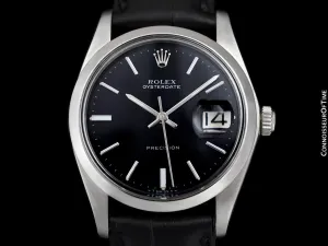 1975 Rolex Oysterdate Vintage Mens Watch with Date - Stainless Steel