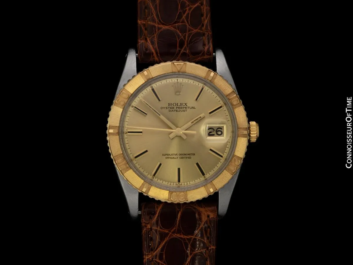 1978 Rolex Vintage Turn-O-Graph Thunderbird Datejust Mens Watch, 1625 - Stainless Steel & 18K Gold