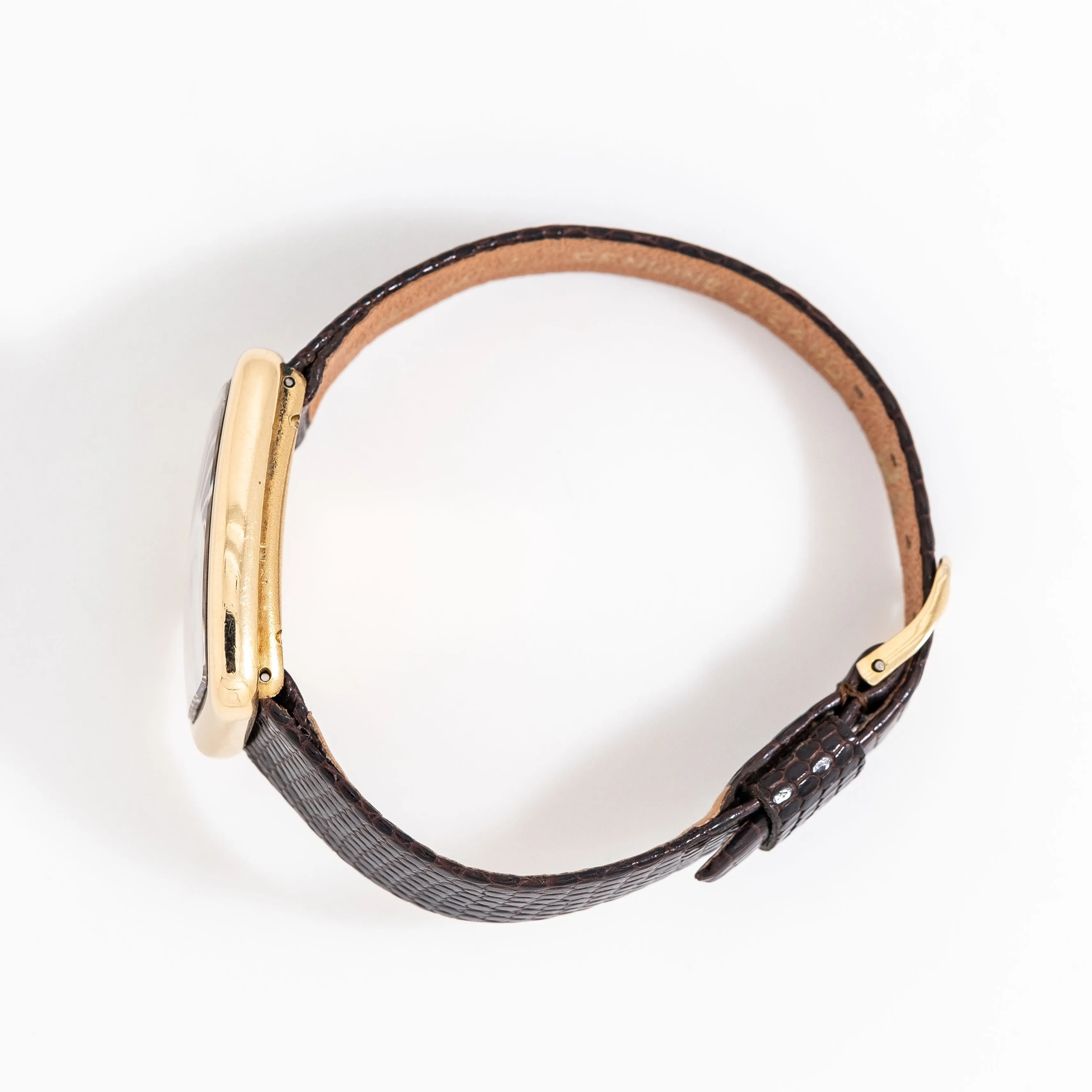 1980's Vintage Baume & Mercier Ladies Ref. 38298 "Faberge" Style Watch in Solid 18k Yellow Gold (# 14965)