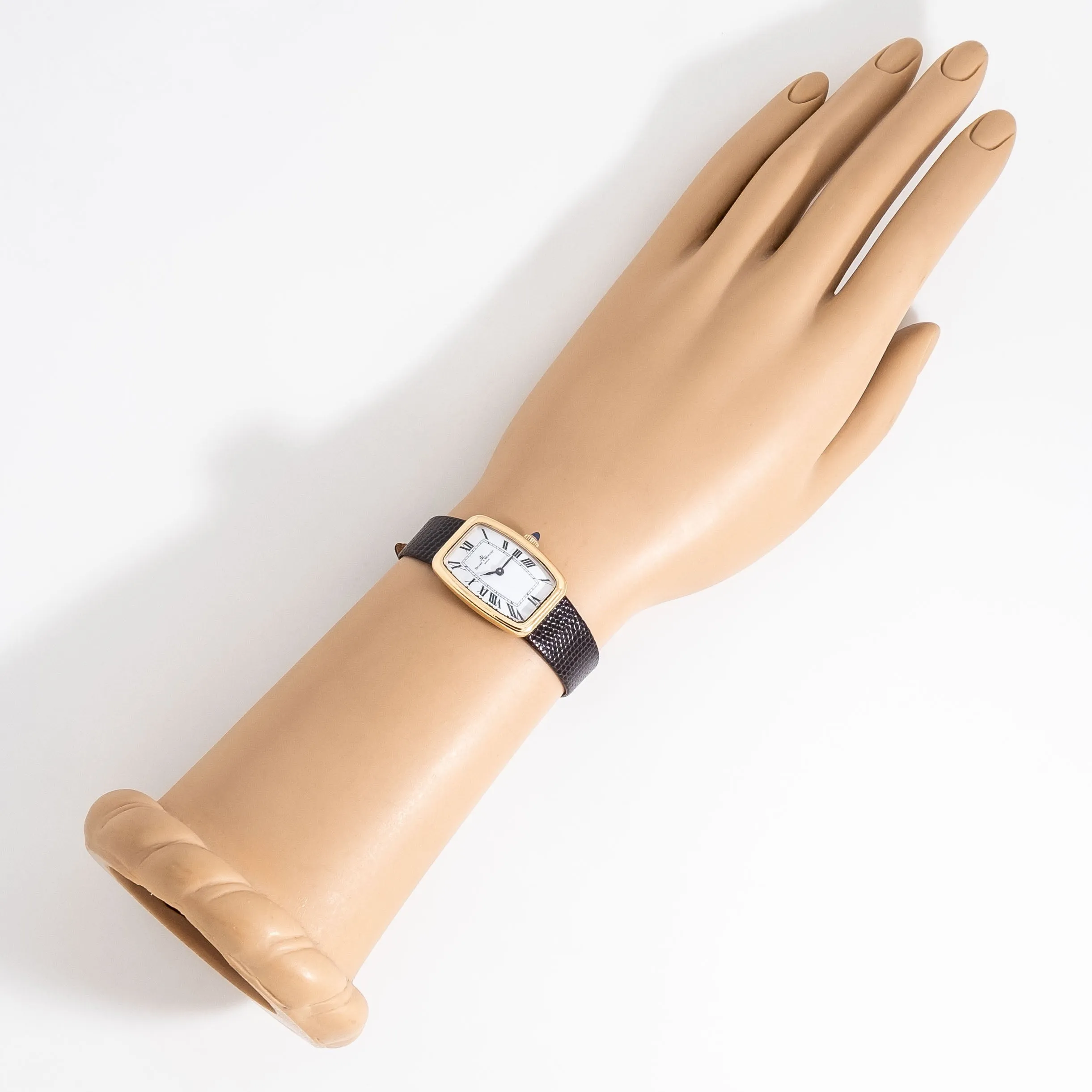 1980's Vintage Baume & Mercier Ladies Ref. 38298 "Faberge" Style Watch in Solid 18k Yellow Gold (# 14965)