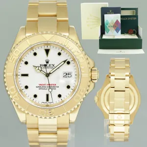2006 MINT PAPERS Rolex Yacht-Master Yellow Gold 16628 White Sapphire Watch Box