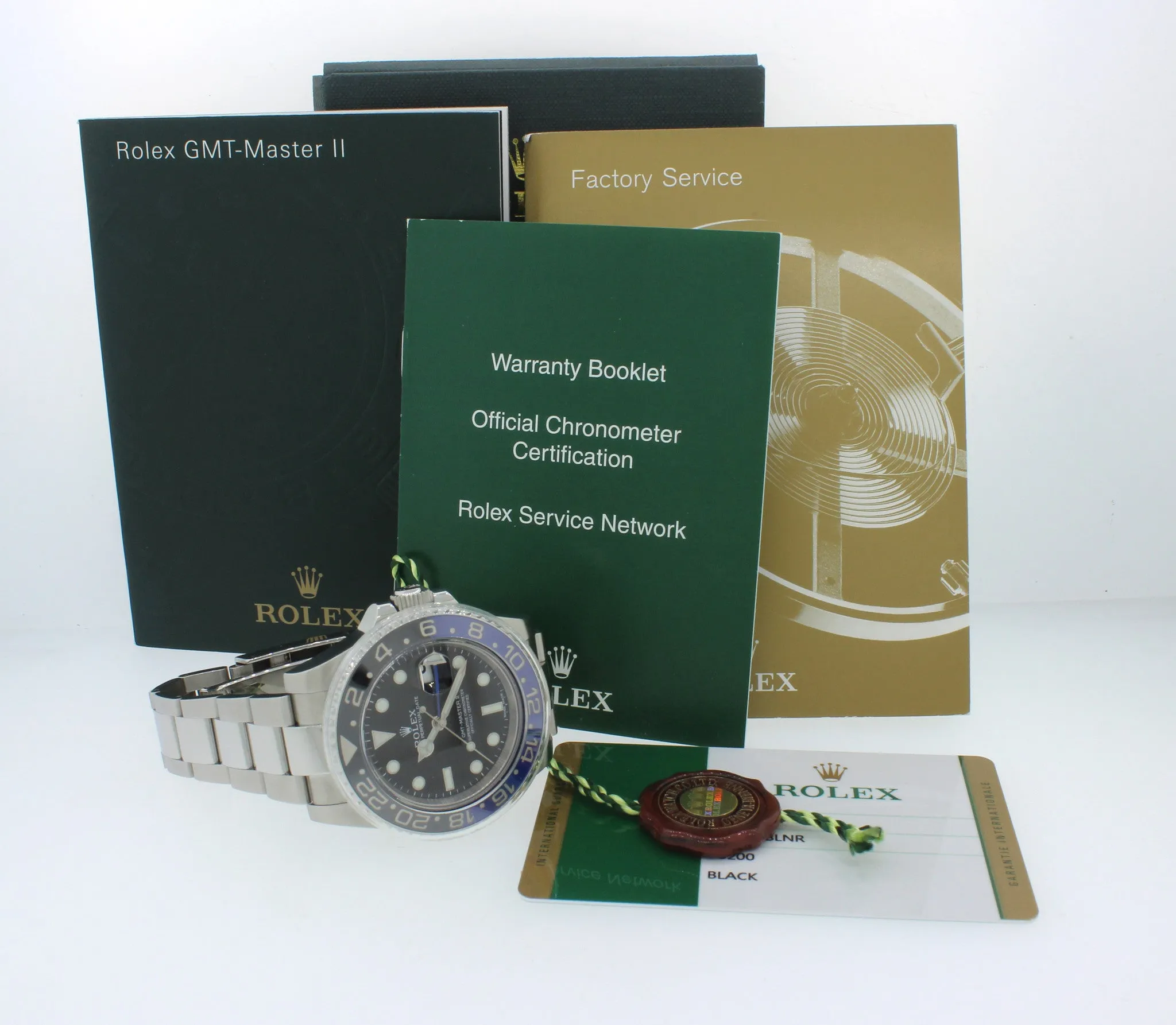 2014 Rolex GMT Master II 116710 BLNR Steel Ceramic Batman 40mm Watch Box