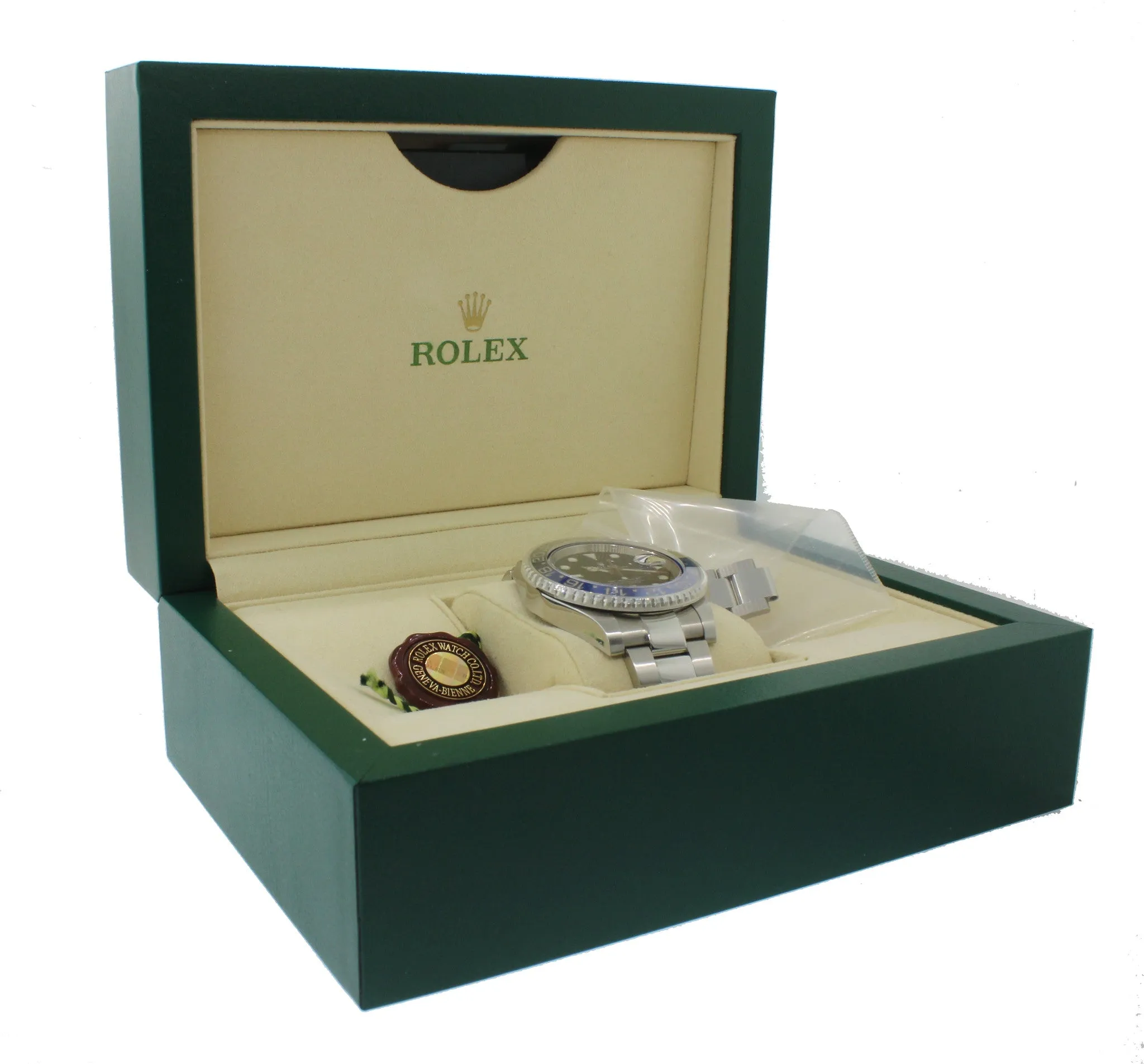2014 Rolex GMT Master II 116710 BLNR Steel Ceramic Batman 40mm Watch Box