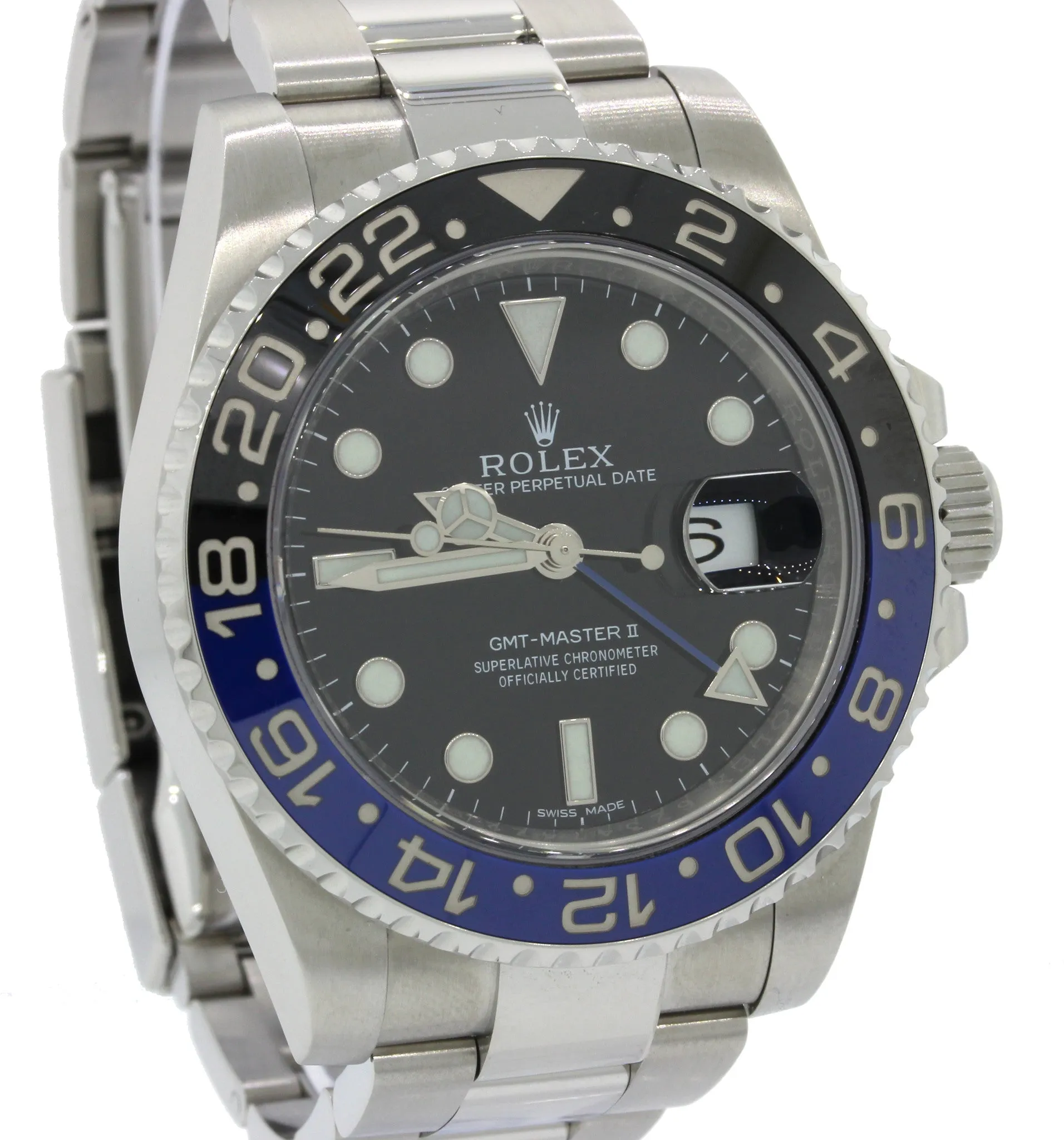 2014 Rolex GMT Master II 116710 BLNR Steel Ceramic Batman 40mm Watch Box
