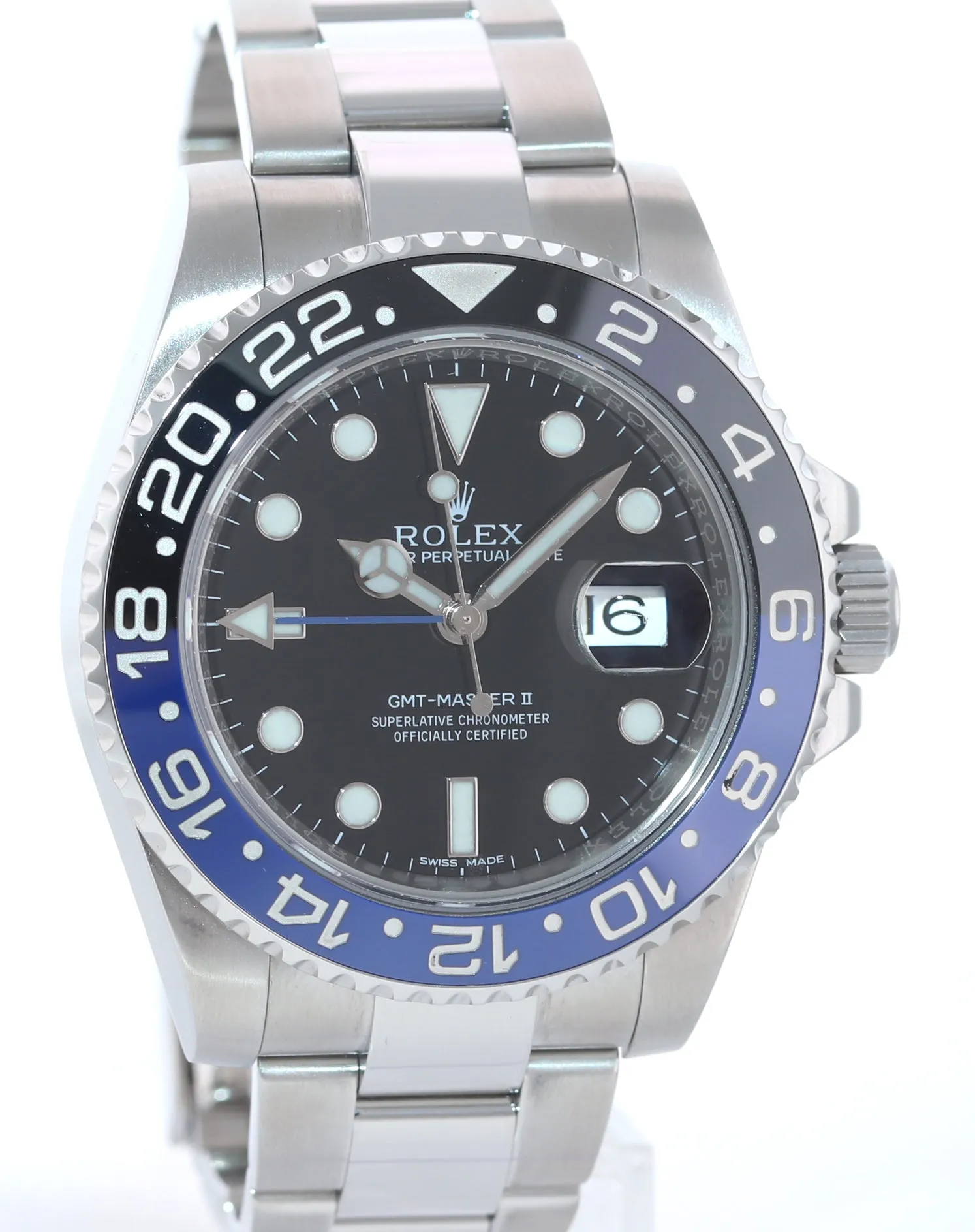 2016 Hangtag Rolex GMT Master II Blue 116710 BLNR Steel Ceramic Batman Watch Box