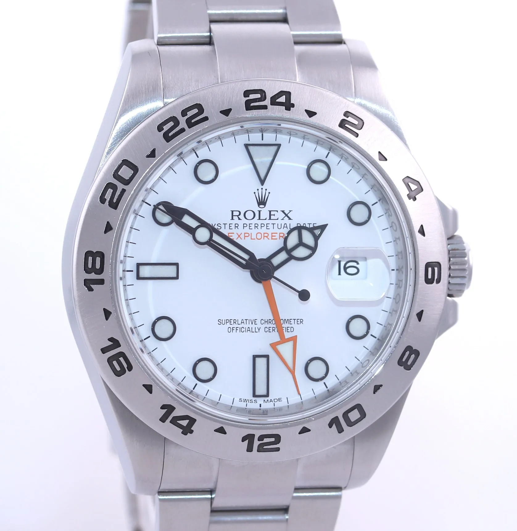 2018-2019 Rolex Explorer II 42mm Polar 216570 White Steel Oyster GMT Watch Box