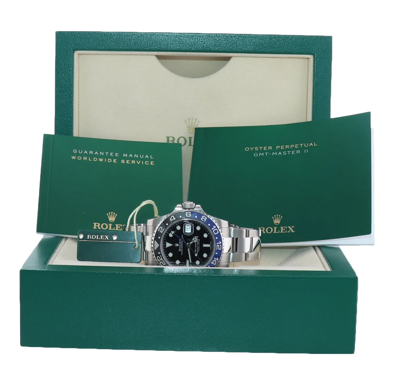 2018 Rolex GMT Master II 116710 BLNR Steel Ceramic Batman Blue Watch Box Hangtag