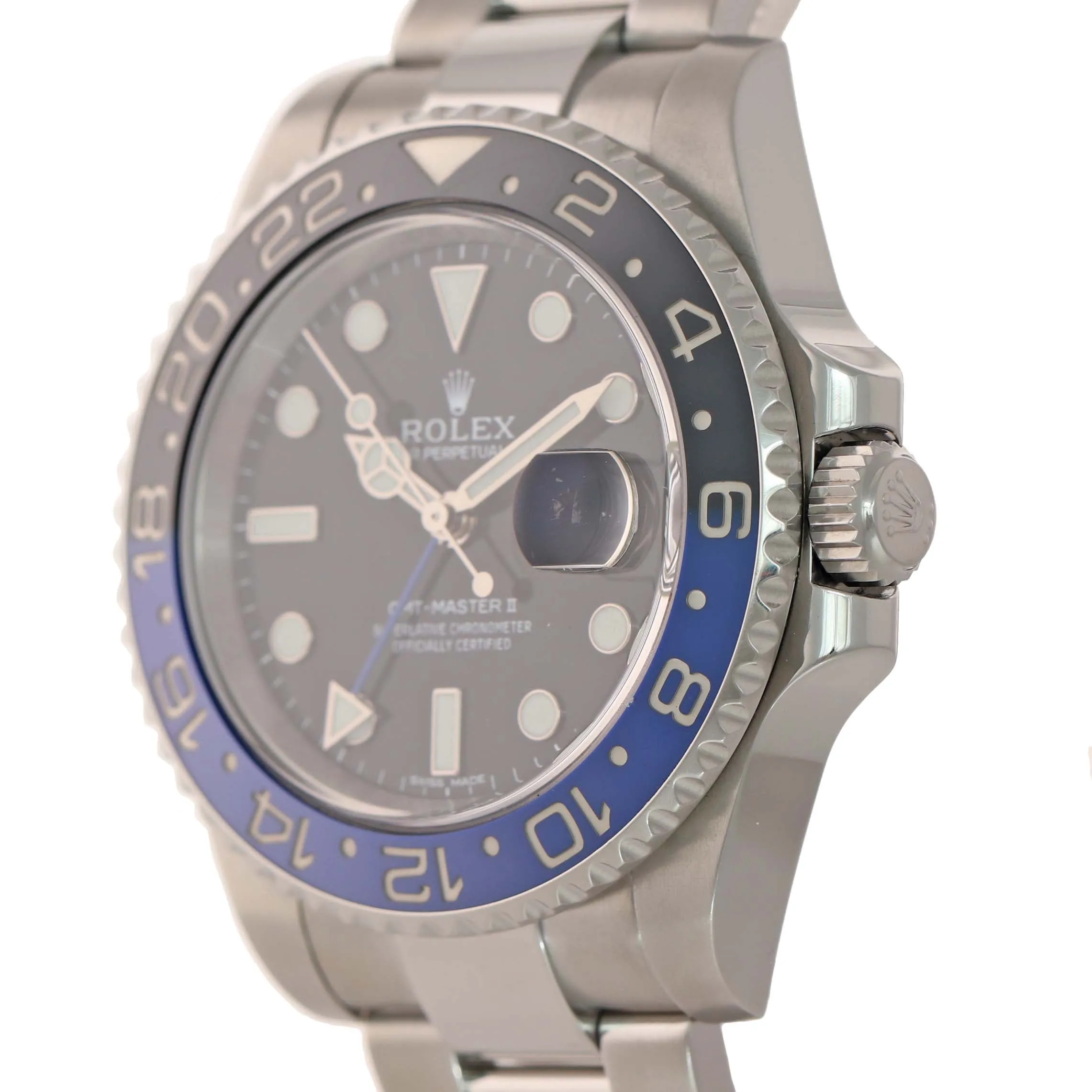 2019 MINT Rolex GMT Master 2 116710 BLNR Steel Ceramic Batman Blue Bezel Watch