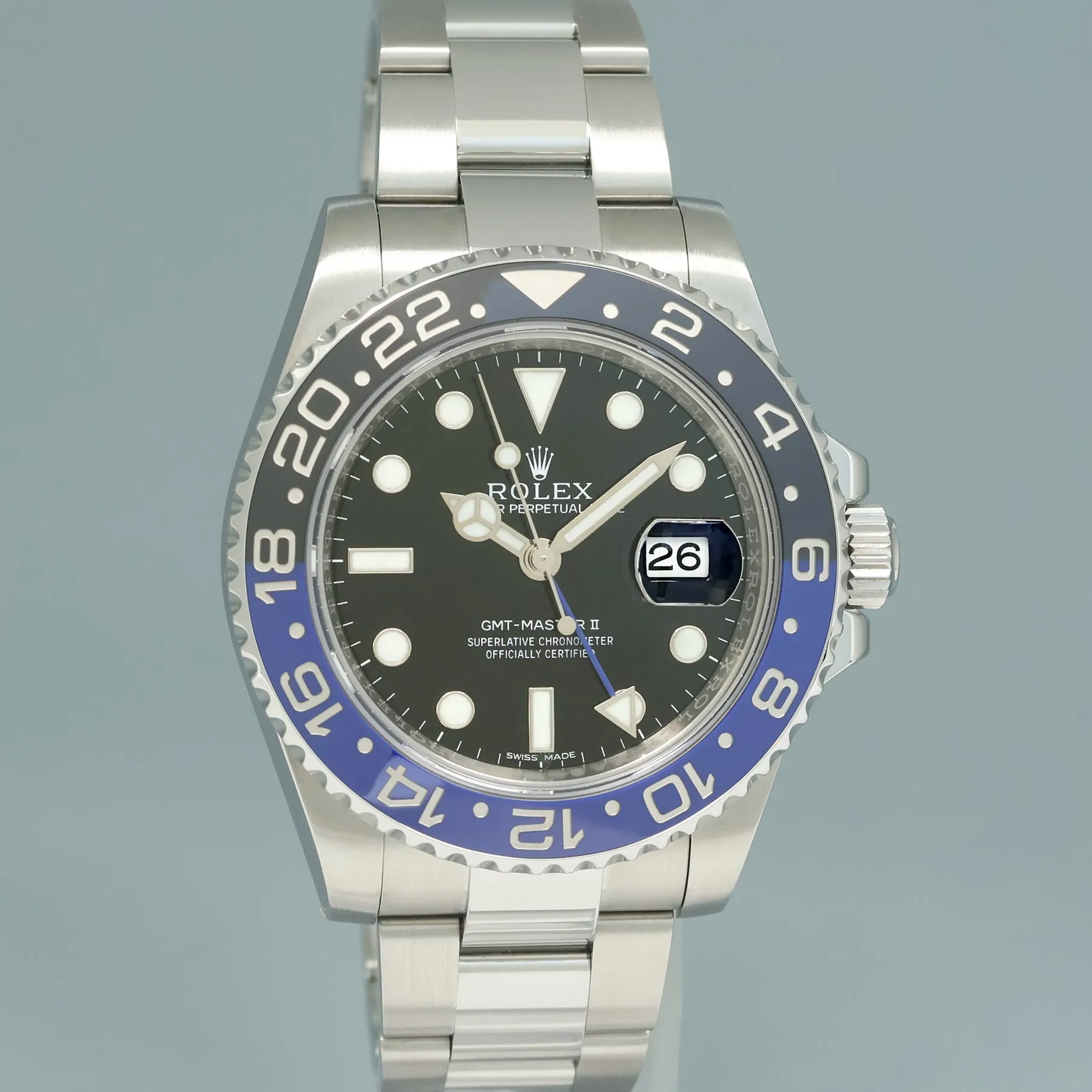 2024 RSC SERVICE Rolex GMT Master II 116710 BLNR Steel Ceramic Batman Blue Watch Box