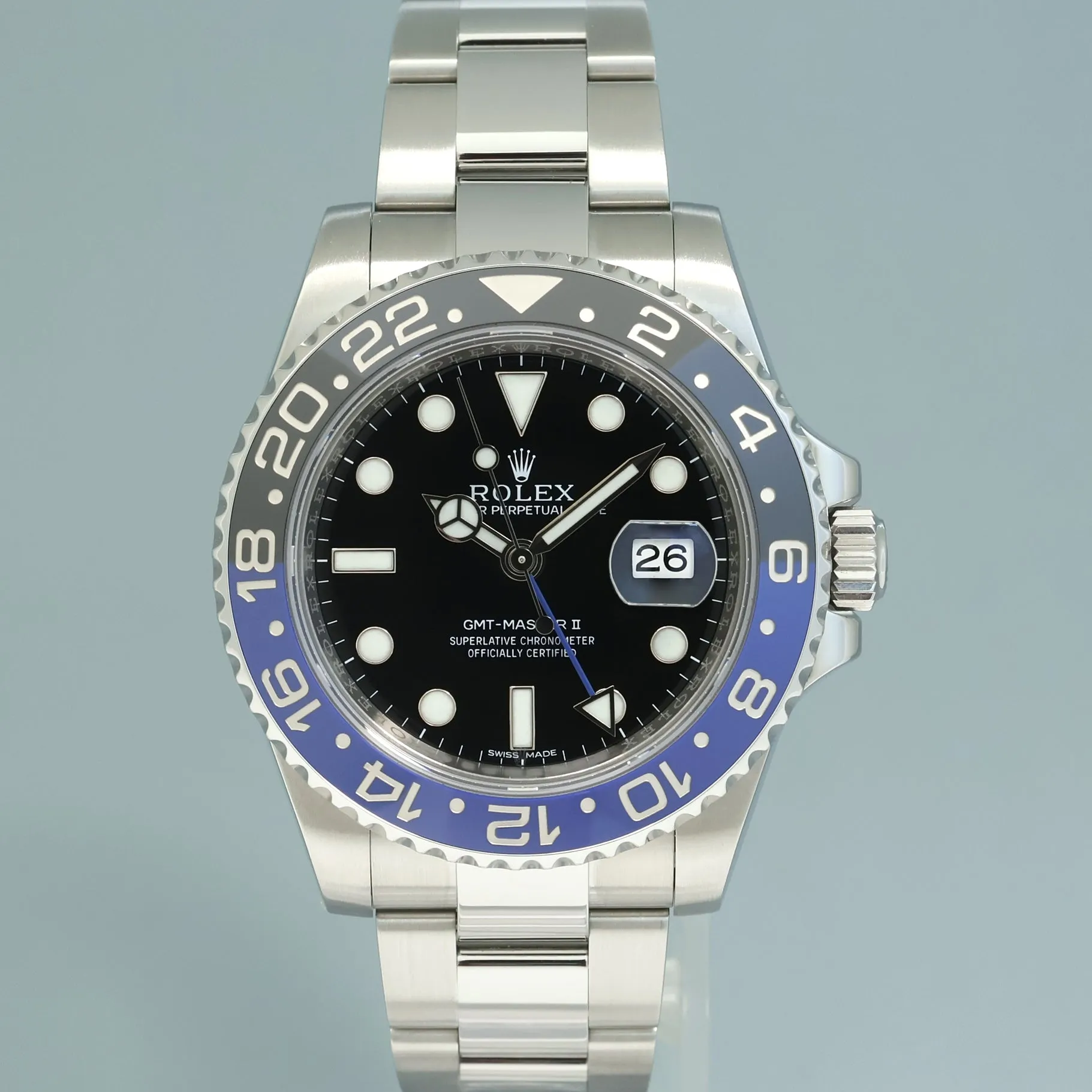 2024 RSC SERVICE Rolex GMT Master II 116710 BLNR Steel Ceramic Batman Blue Watch Box