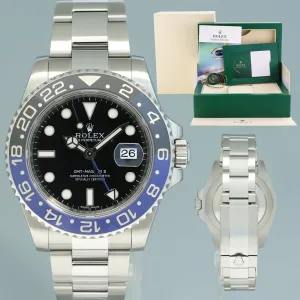 2024 RSC SERVICE Rolex GMT Master II 116710 BLNR Steel Ceramic Batman Blue Watch Box