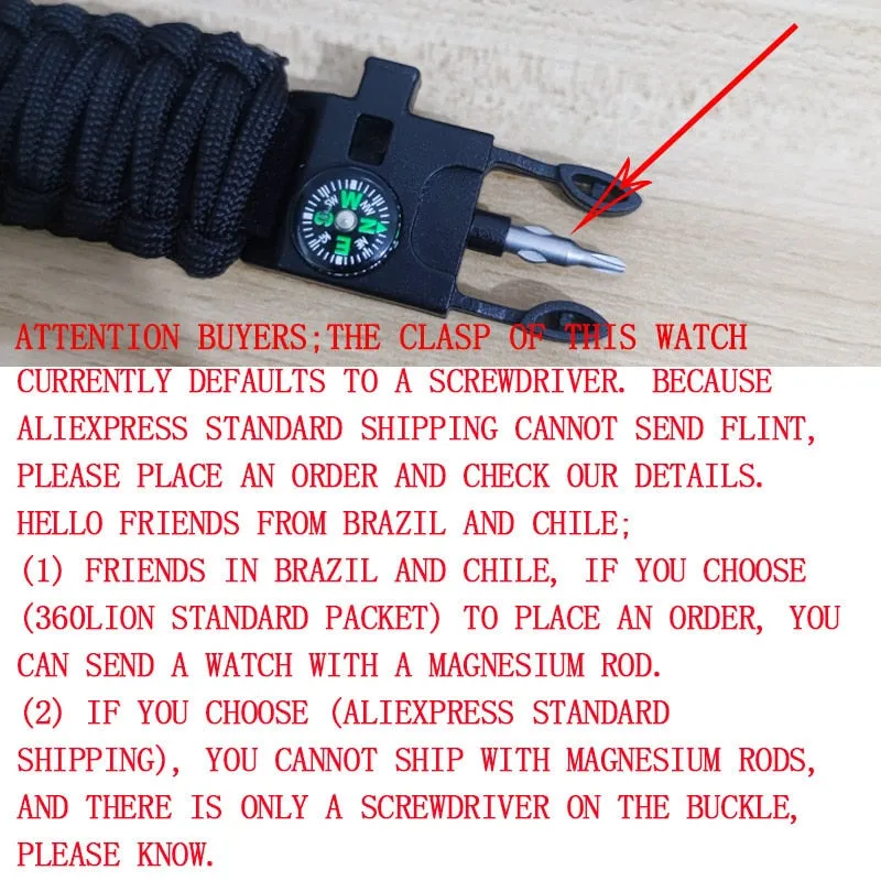 ADDIES Men Military Sports Digital Watches Compass Outdoor Survival Multi-function
