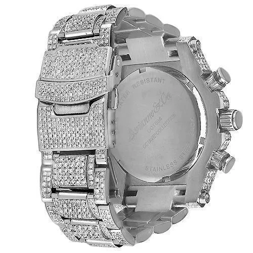 Avianne&Co Octavian Collection Mens Custom Diamond Watch 25.00 Ctw