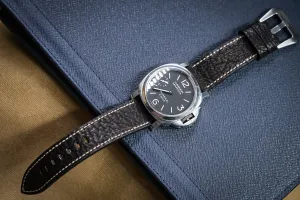 Black shark handmade watch strap For Panerai HDPAM45