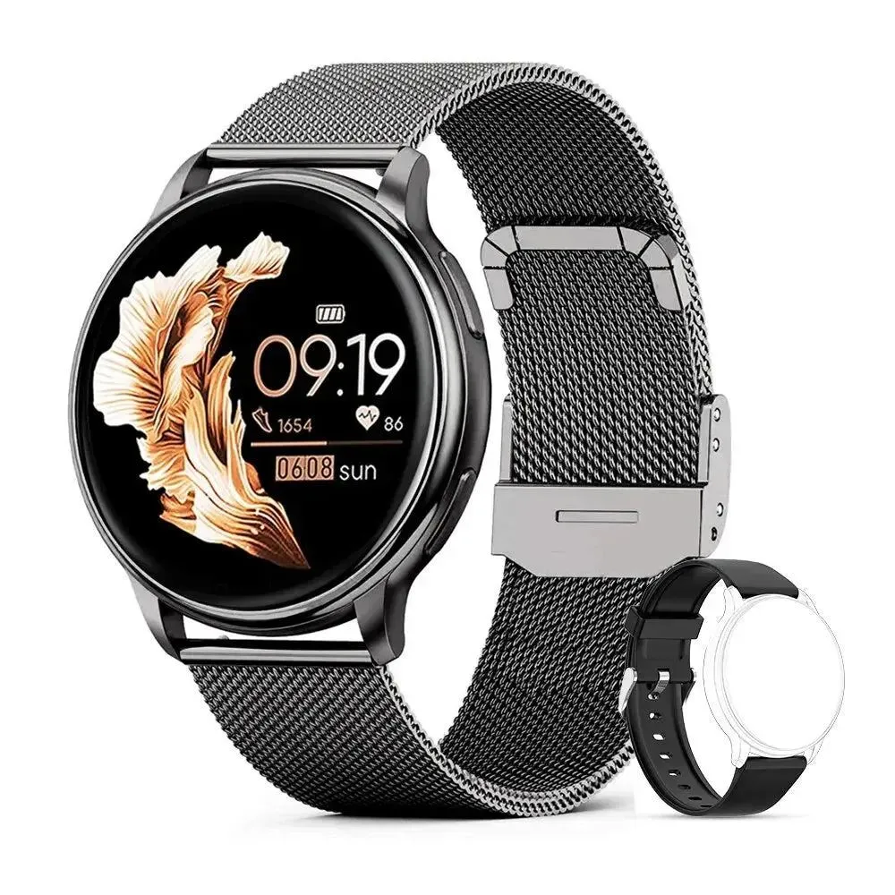Bluetooth Call Smart Watch Women Custom Dial Steel Watches Men Sports Fitness Tracker Heart Rate Smartwatch For Android IOS G35