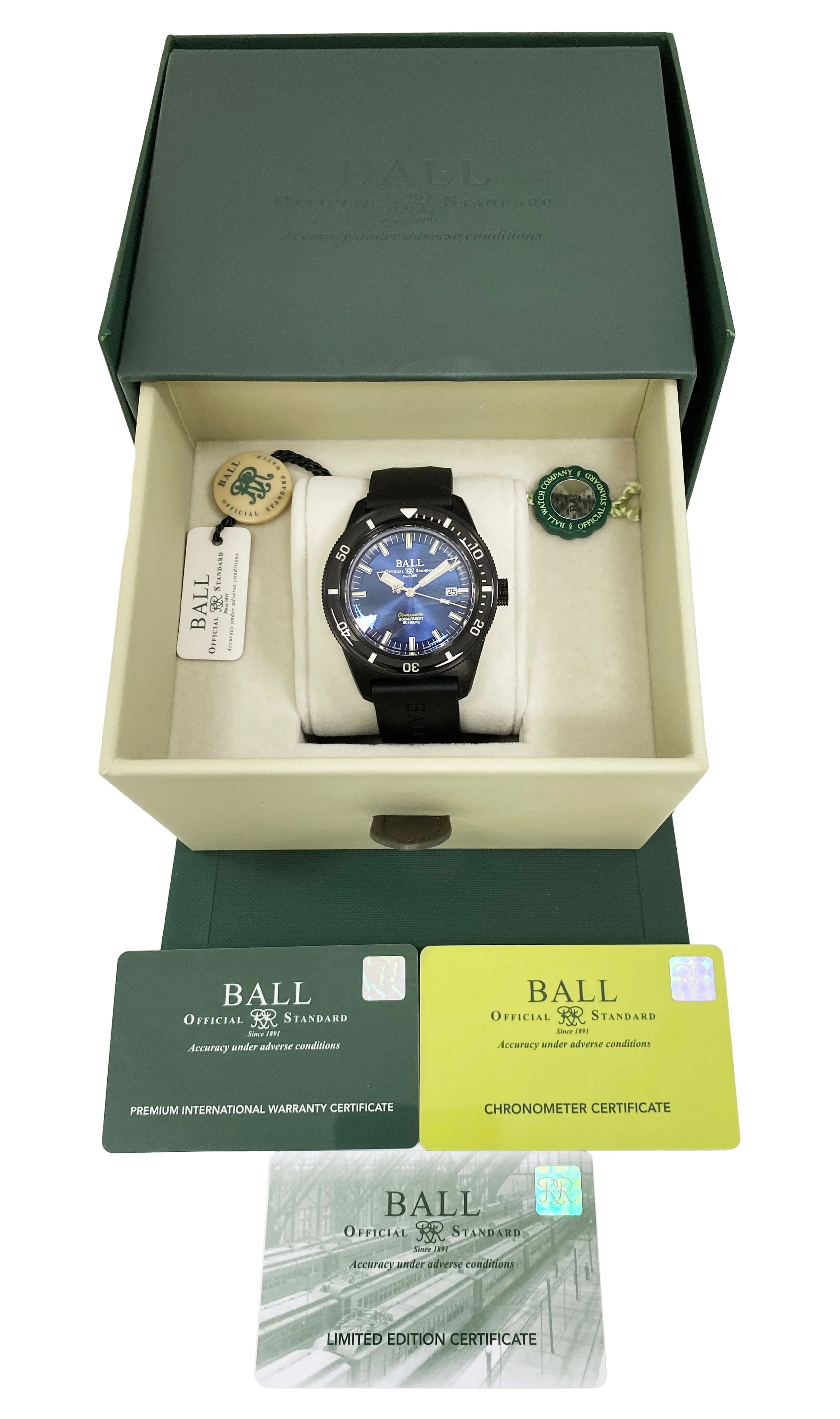Brand New BALL Engineer II M Skin-diver Heritage Mens Watch Box Papers