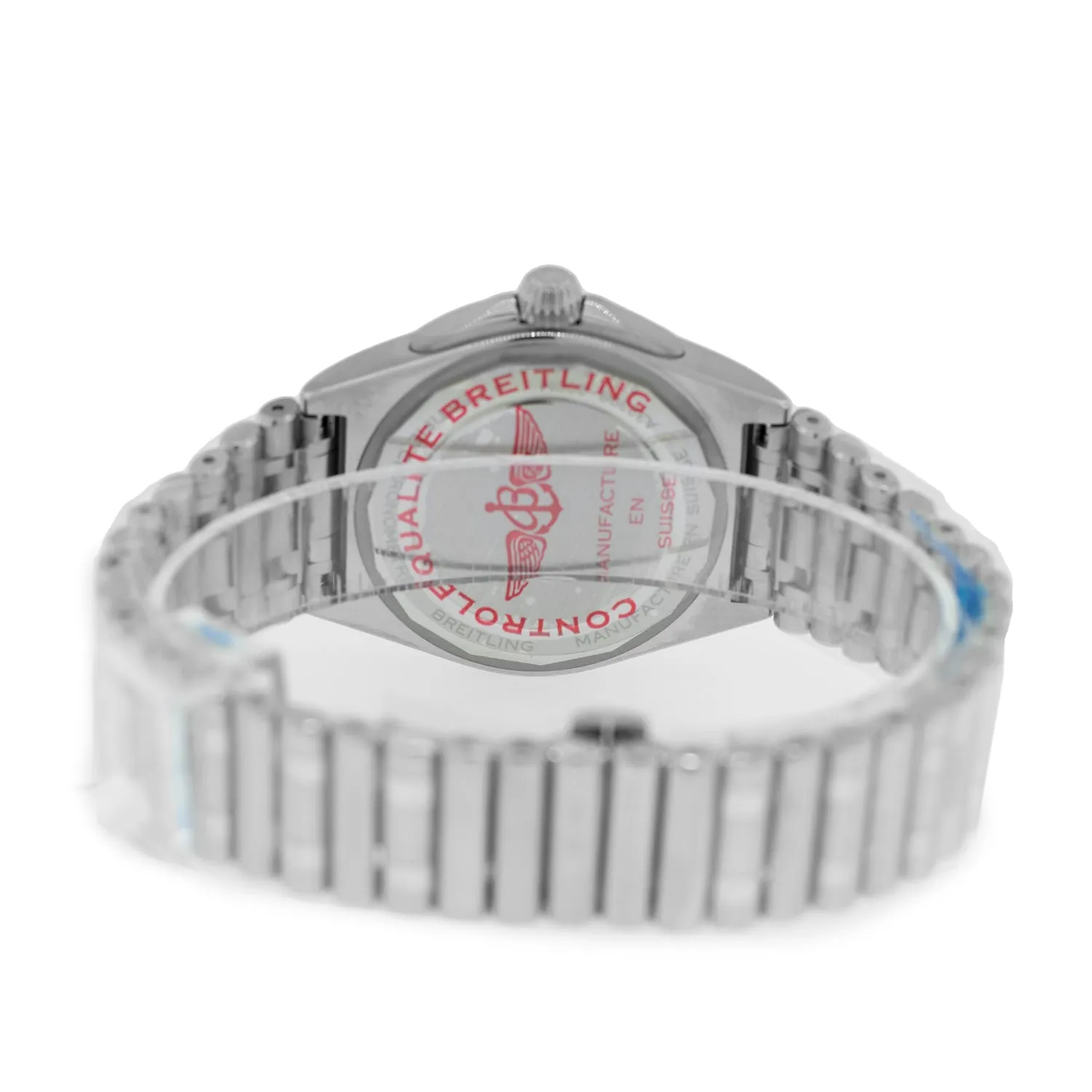 Breitling Chronomat Automatic GMT 40 mm Stainless Steel White Index Dial Steel Bezel A32398