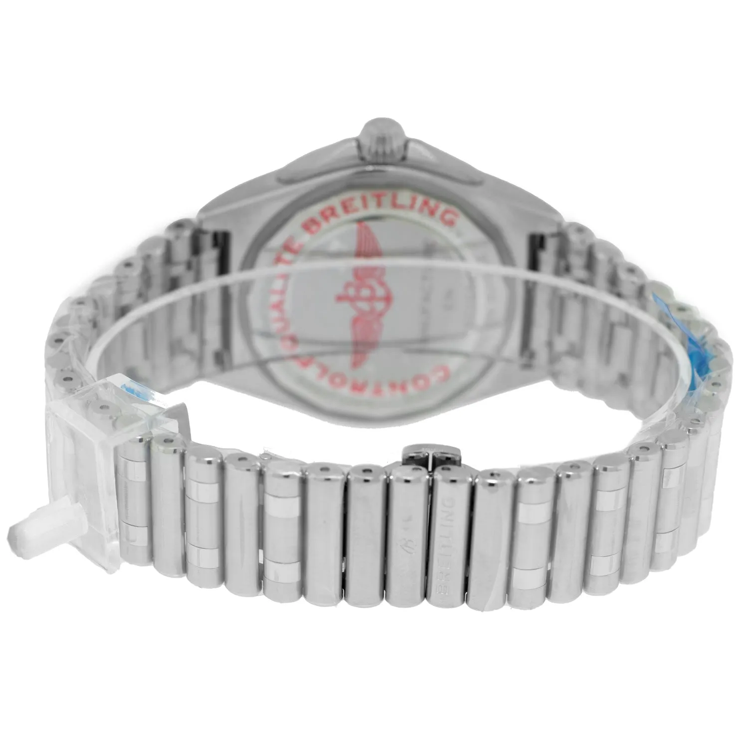 Breitling Chronomat Automatic GMT 40 mm Stainless Steel White Index Dial Steel Bezel A32398