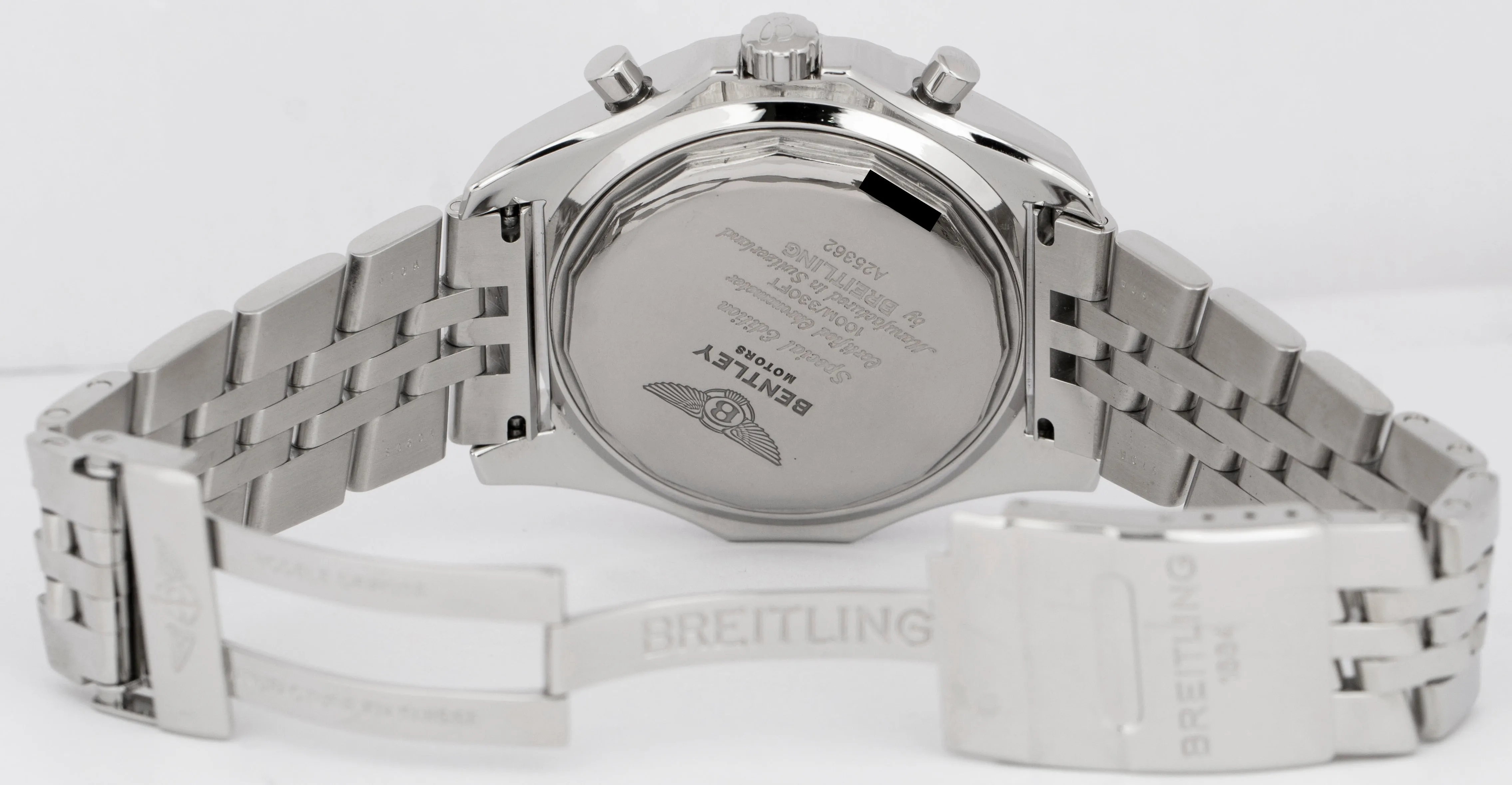 Breitling For Bentley Motors Chronograph White Stainless Steel A25362 49mm Watch